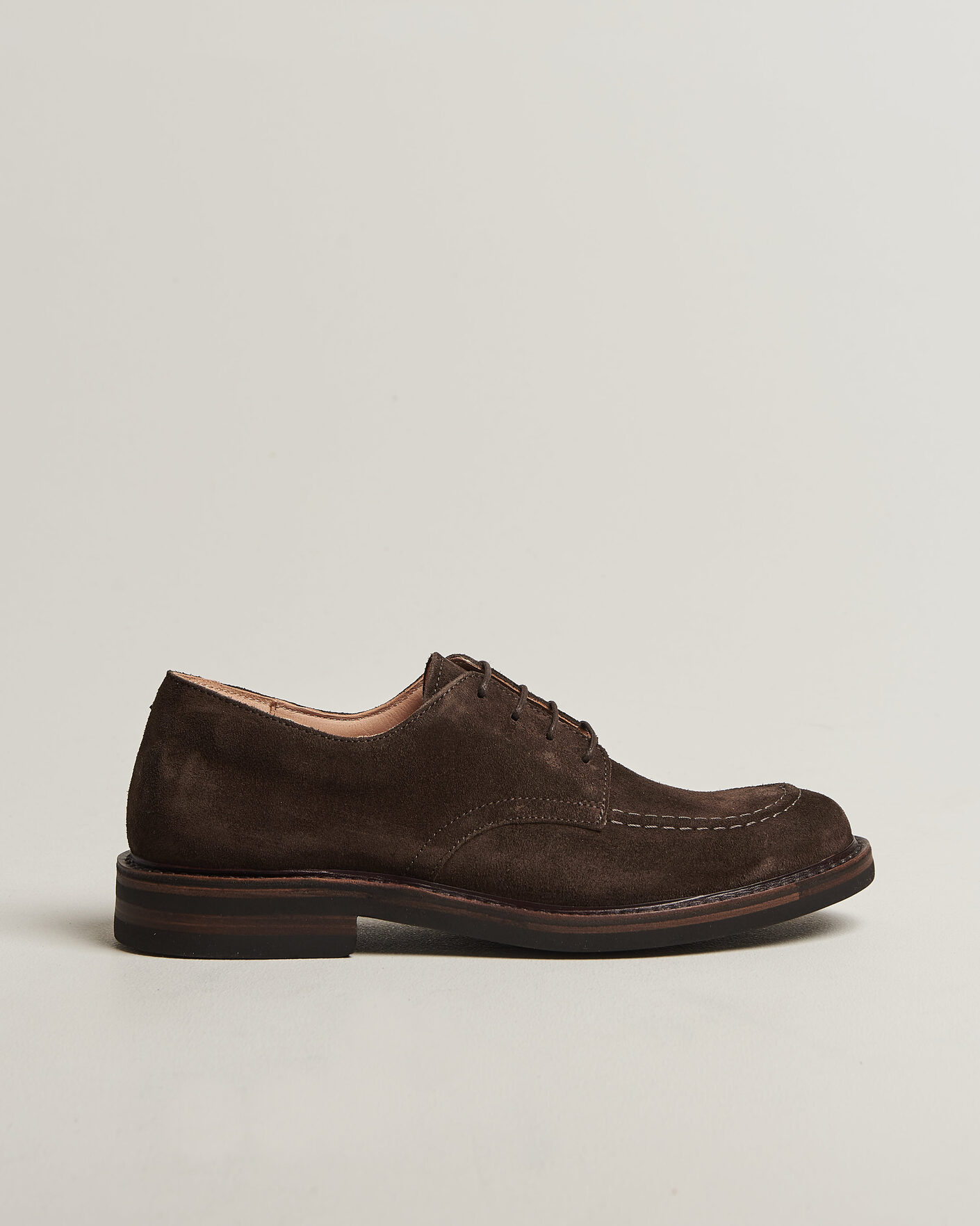 Hombres | Zapatos derby | Astorflex | Carlflex Moc Toe Dark Brown Suede
