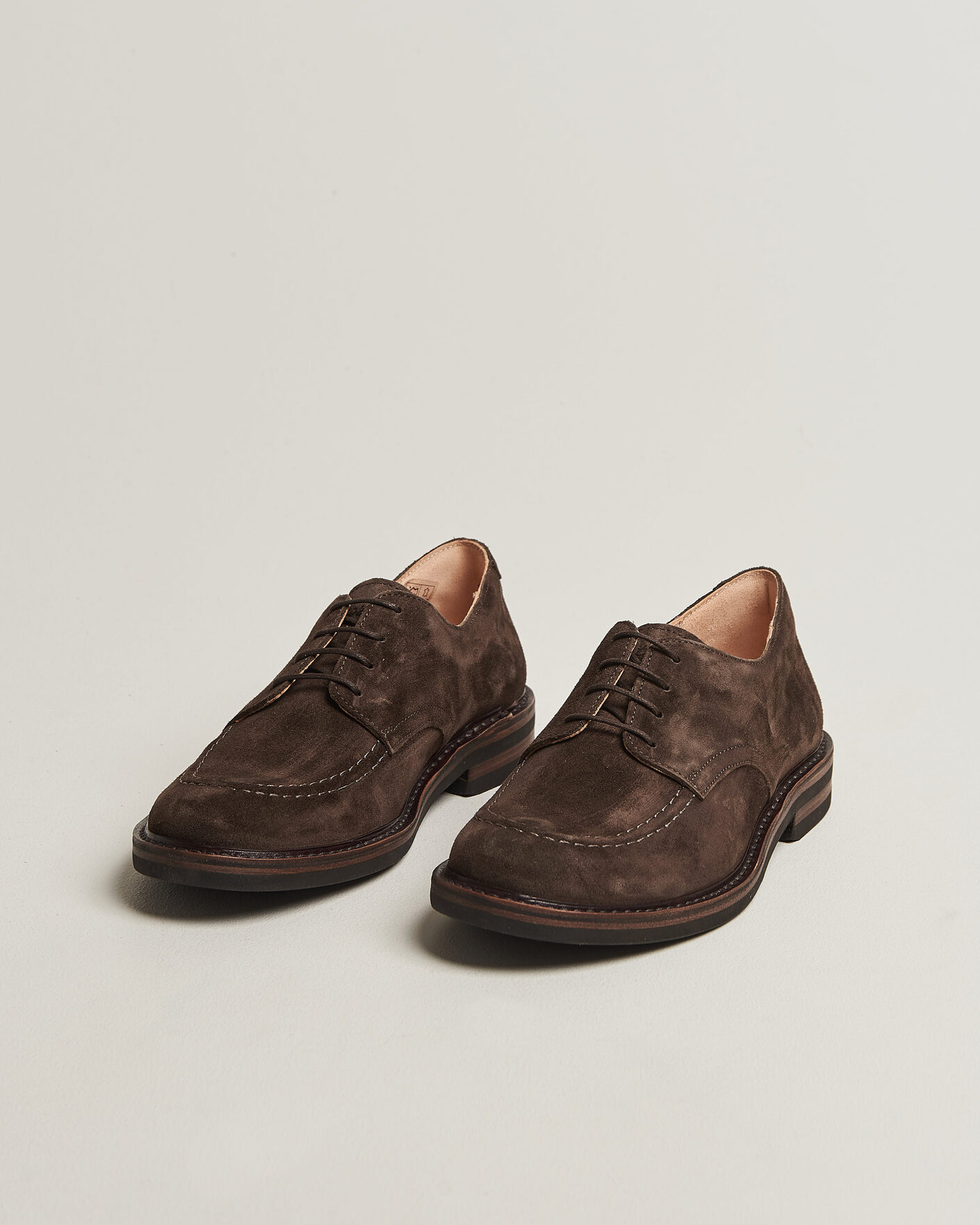 Hombres | Zapatos derby | Astorflex | Carlflex Moc Toe Dark Brown Suede
