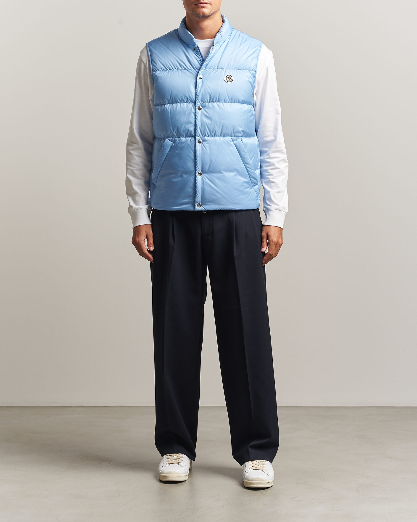 Hombres | Chalecos | Moncler | Tuquerouye Down Vest Light Blue
