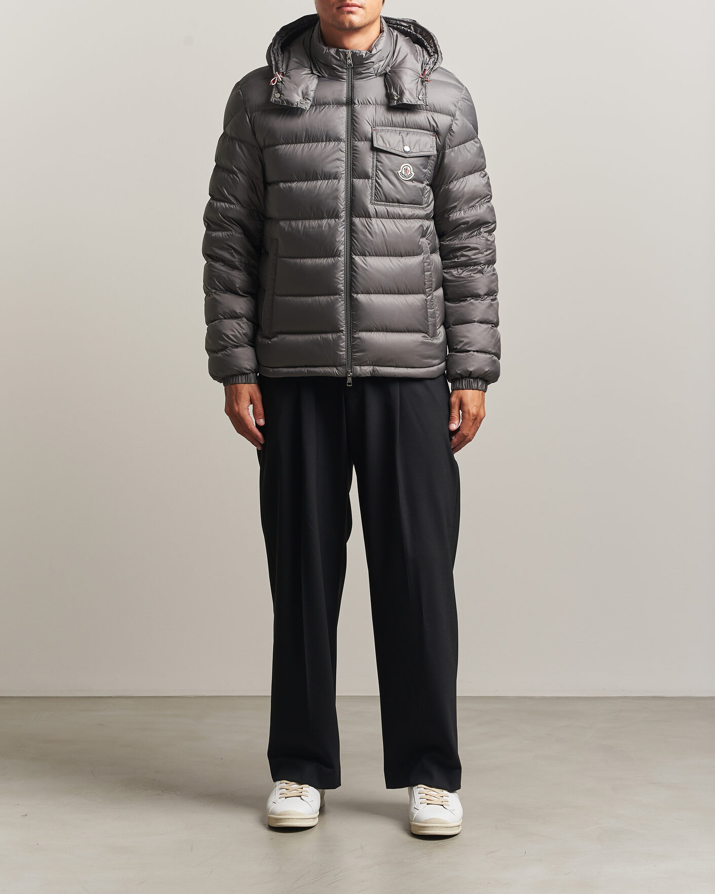 Hombres | Abrigos y chaquetas | Moncler | Verith Hooded Down Jacket Grey