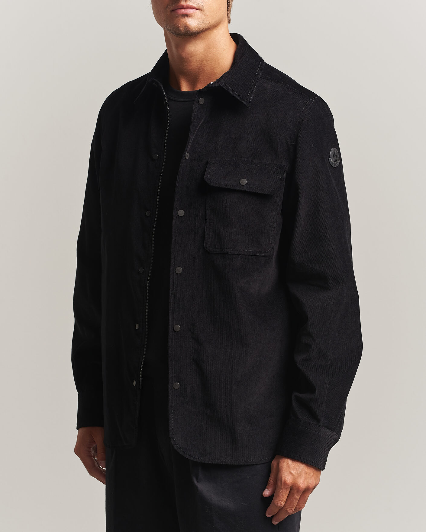 Hombres | Camisas | Moncler | Corduroy Overshirt Black