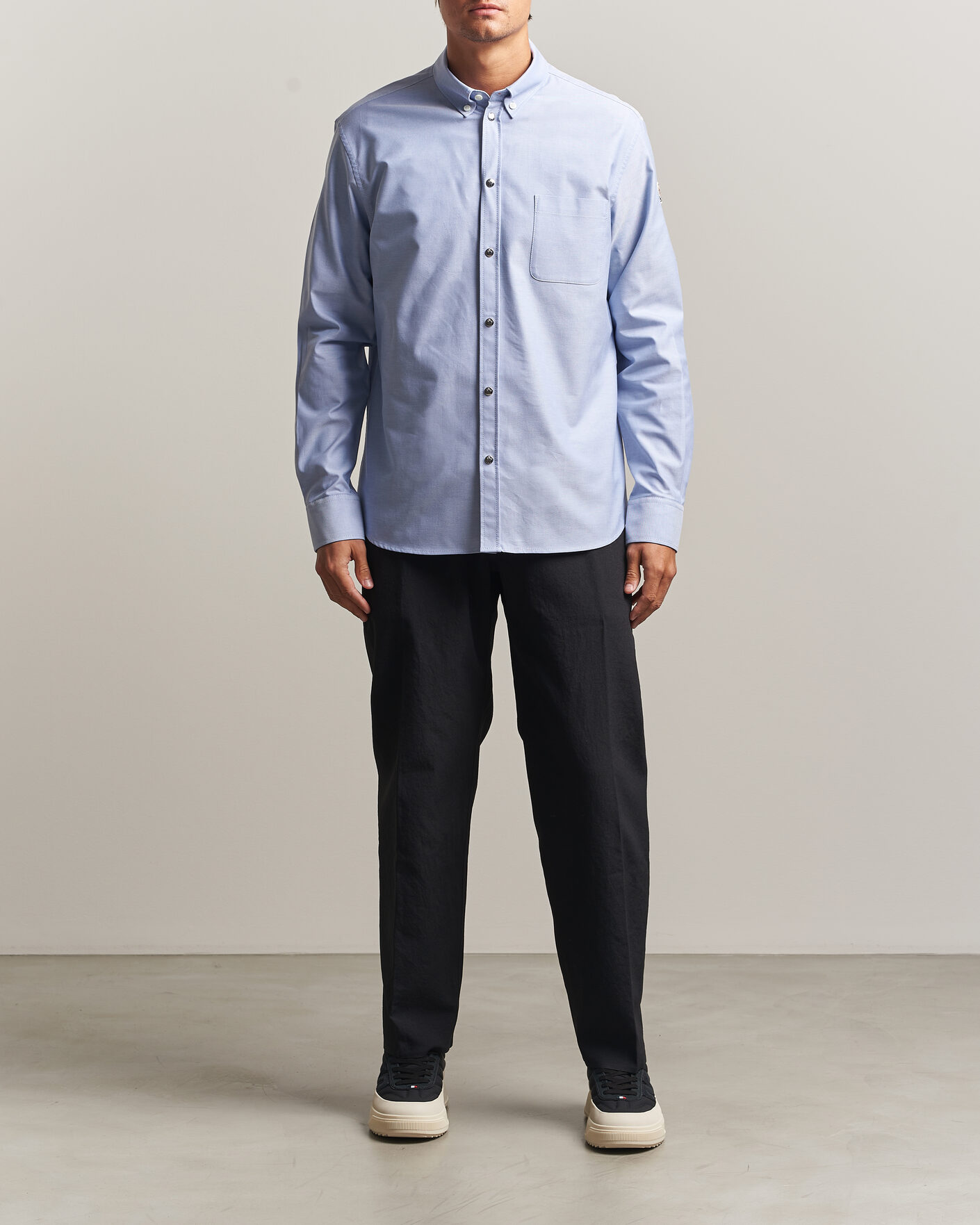 Hombres | Camisas | Moncler | Popeline Shirt Light Blue
