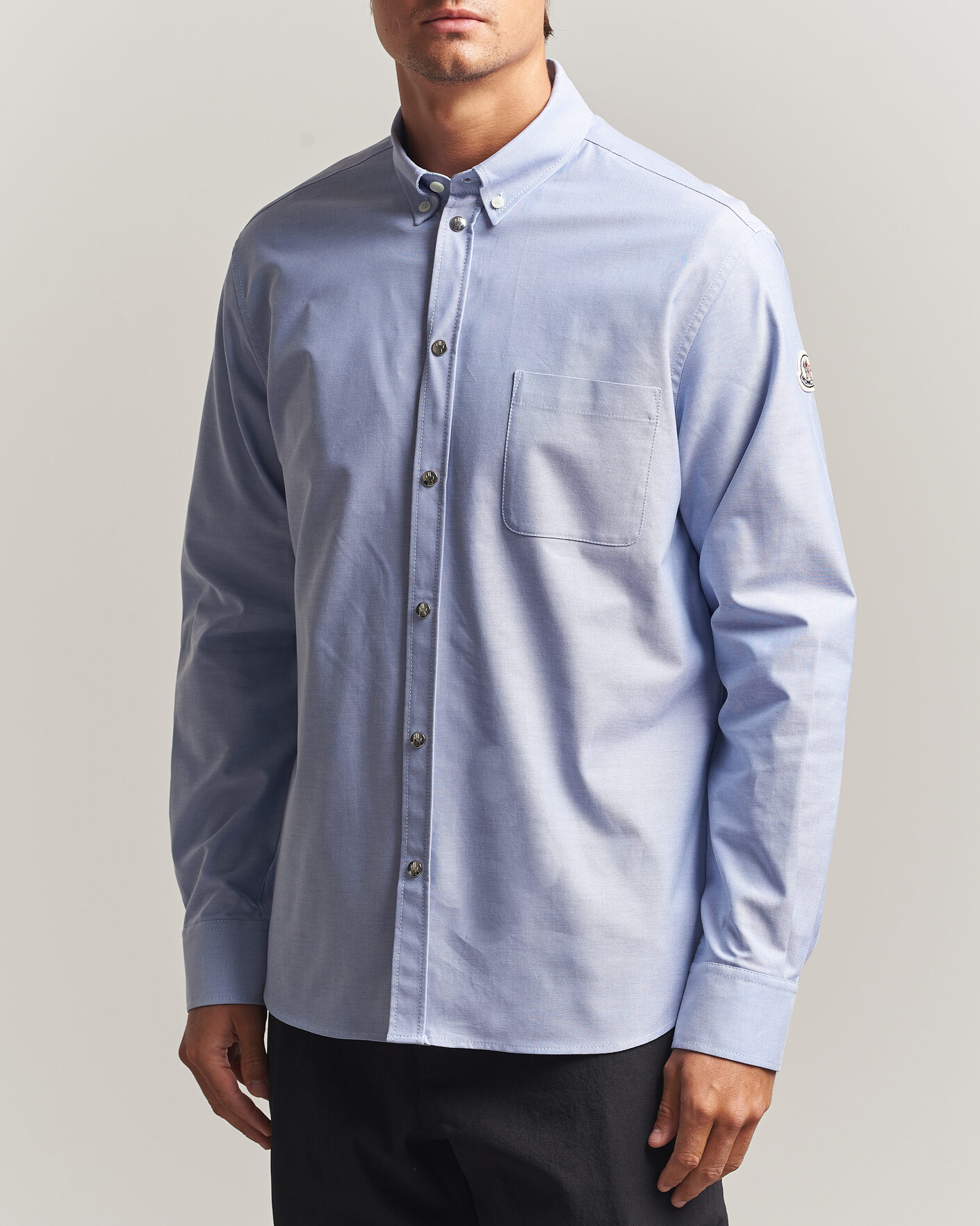 Hombres | Camisas | Moncler | Popeline Shirt Light Blue