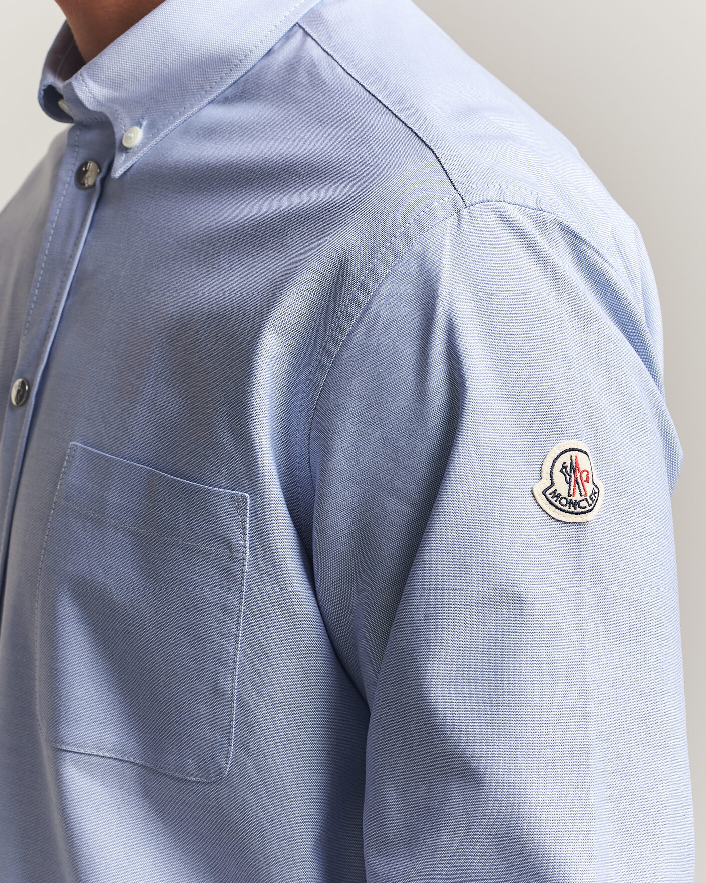 Hombres | Camisas | Moncler | Popeline Shirt Light Blue
