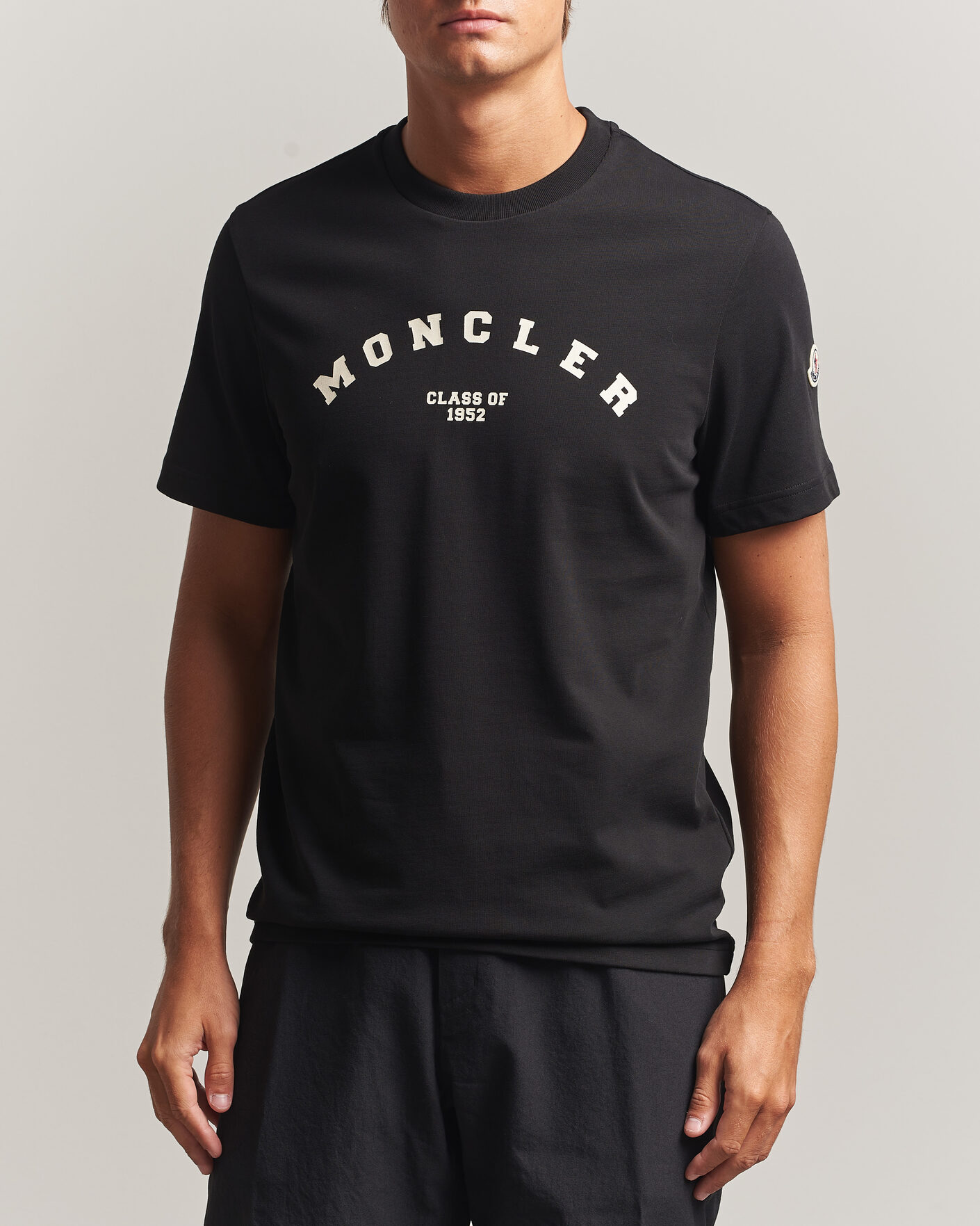 Hombres | Camisetas | Moncler | College Logo T-Shirt Black