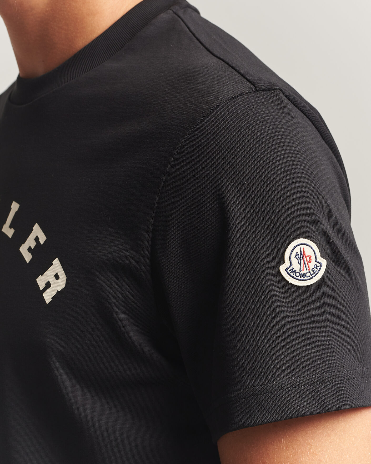 Hombres | Camisetas | Moncler | College Logo T-Shirt Black
