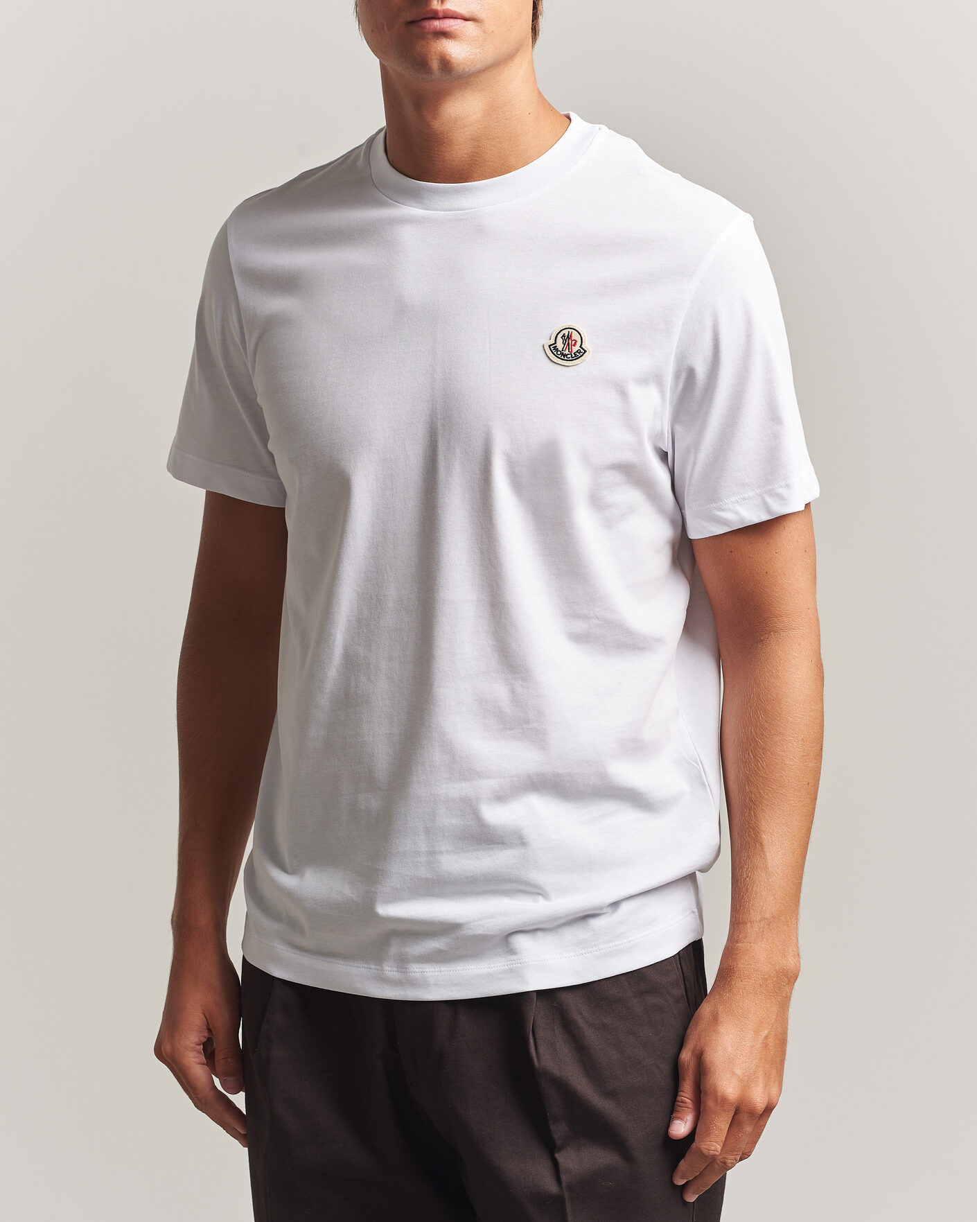 Hombres | Camisetas | Moncler | 3-Pack Logo T-Shirts Blue/Military/White