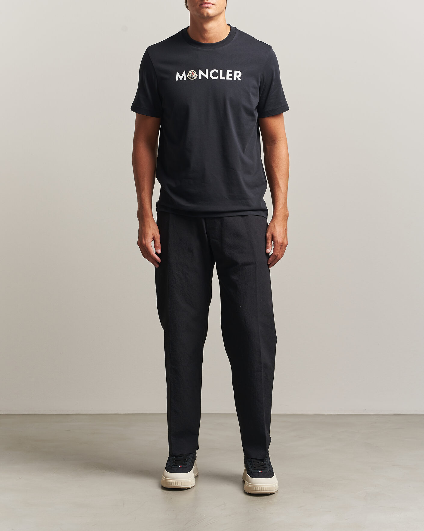 Hombres | Camisetas | Moncler | Logo Lettering T-Shirts Navy