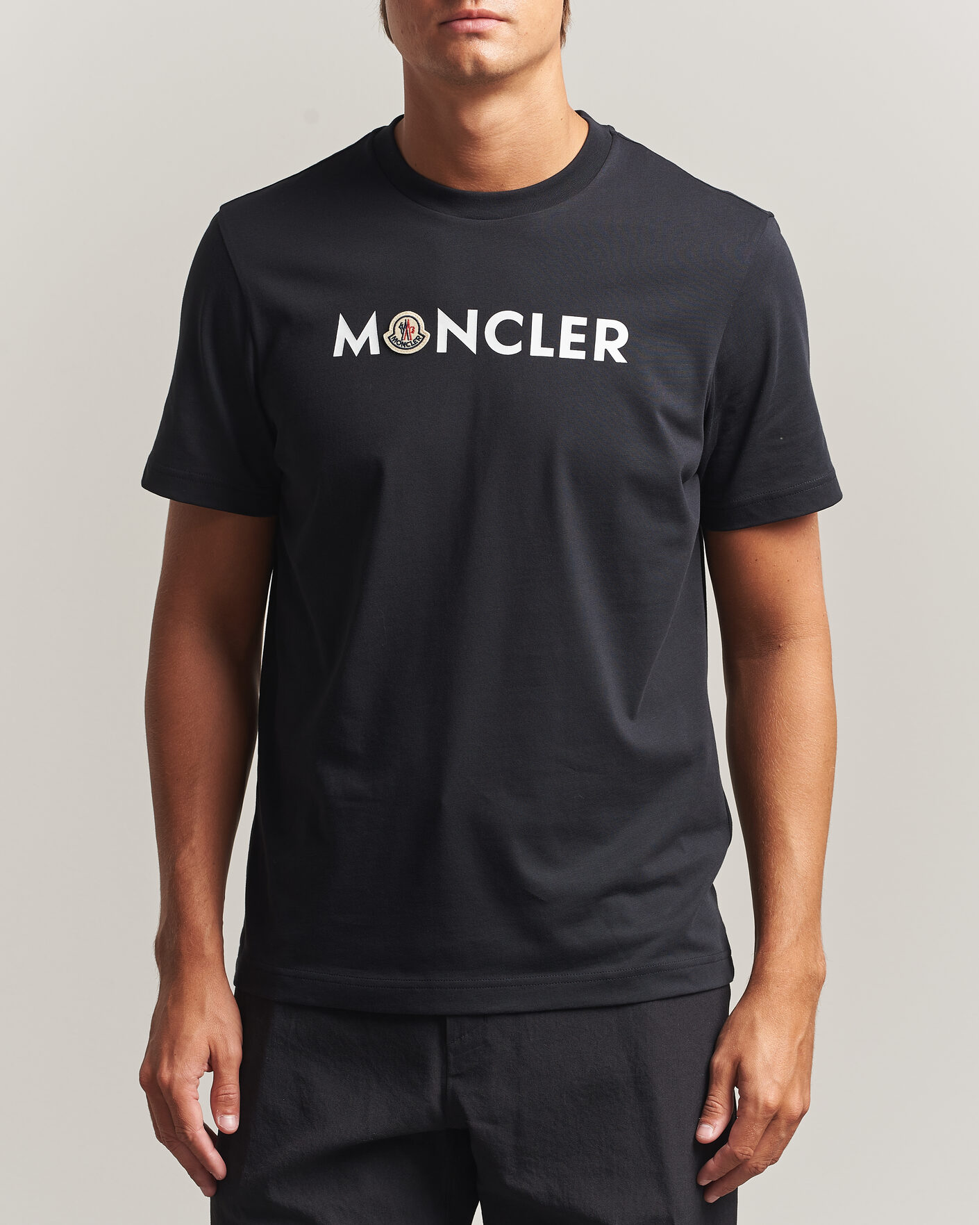 Hombres | Camisetas | Moncler | Logo Lettering T-Shirts Navy