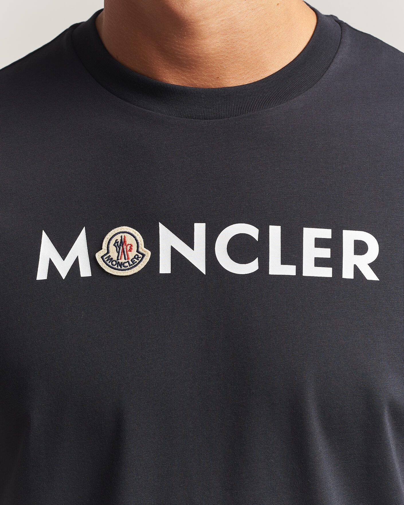 Hombres | Camisetas | Moncler | Logo Lettering T-Shirts Navy
