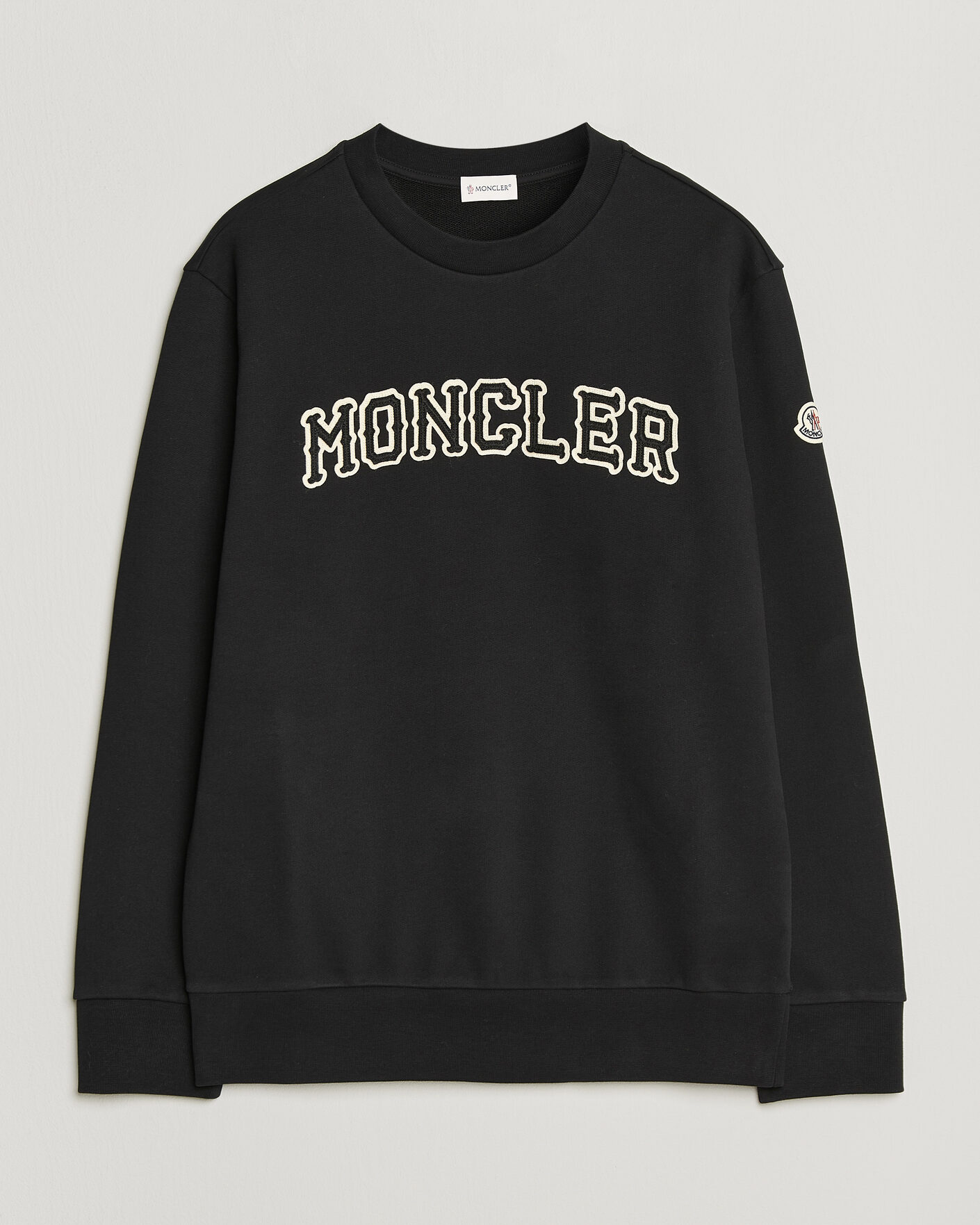 Hombres | Jerséis y prendas de punto | Moncler | College Logo Sweatshirt Black