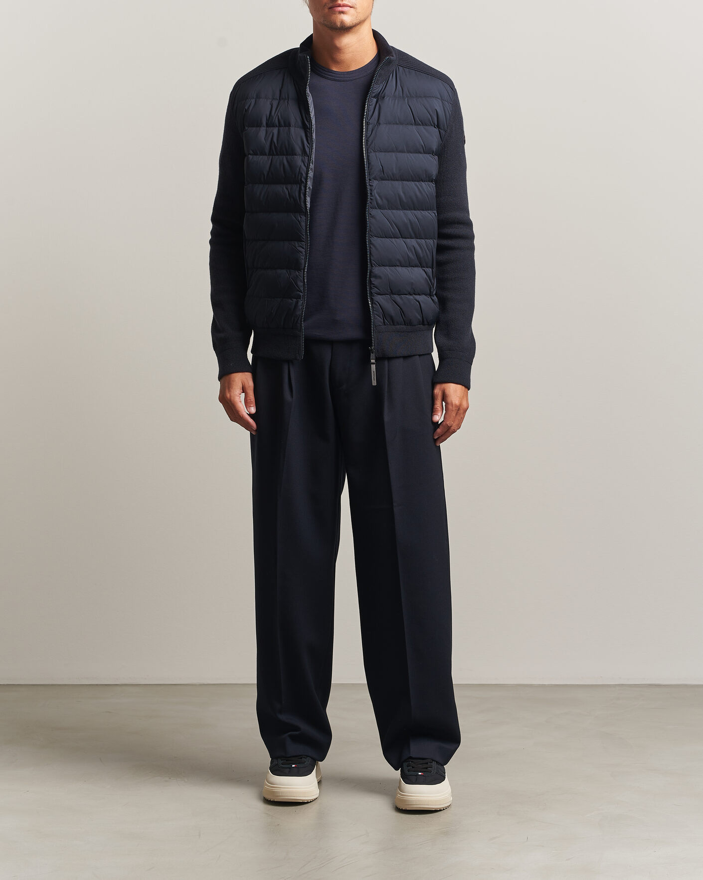 Hombres | Abrigos y chaquetas | Moncler | Wool/Cashmere Hybrid Jacket Navy
