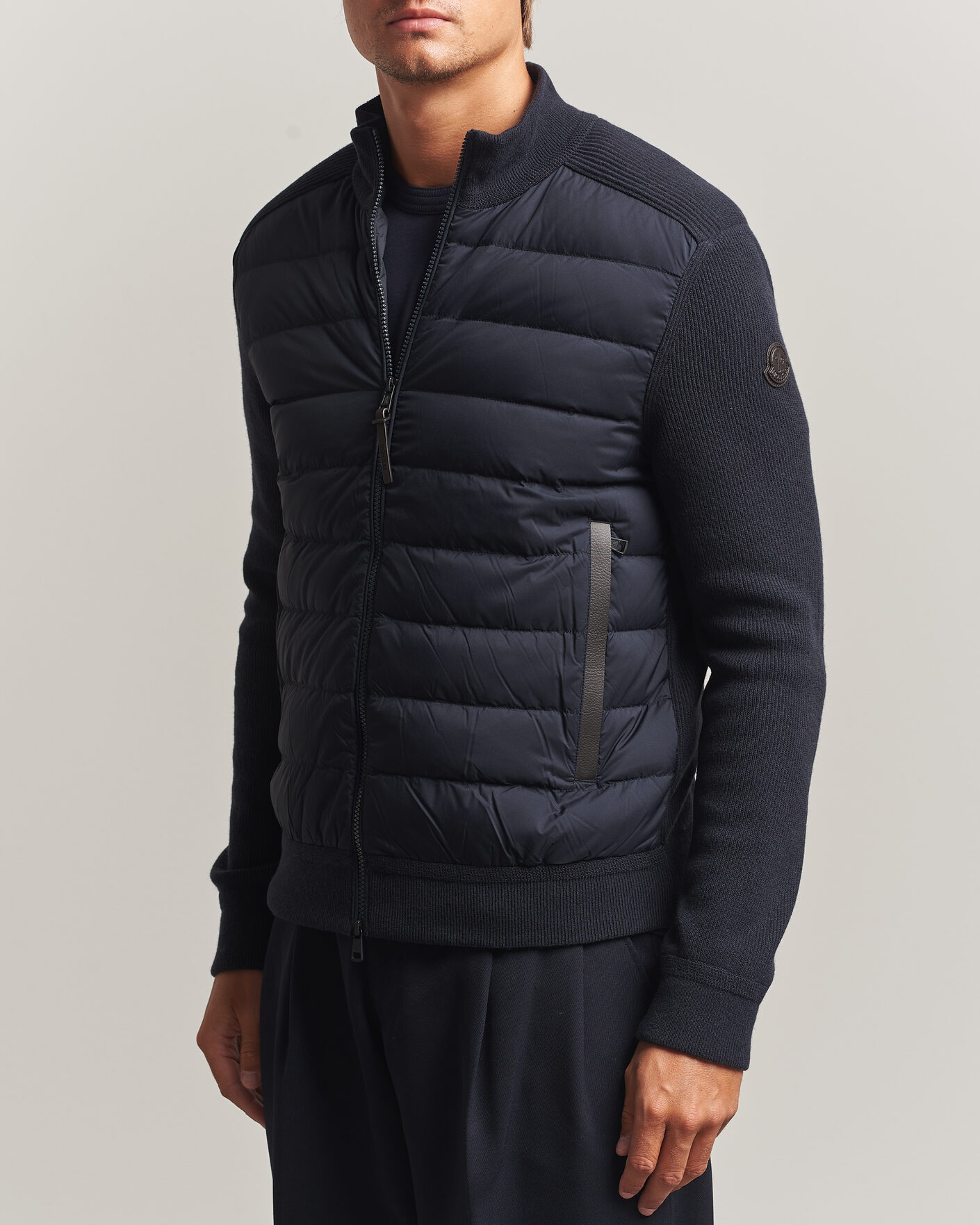 Hombres | Abrigos y chaquetas | Moncler | Wool/Cashmere Hybrid Jacket Navy