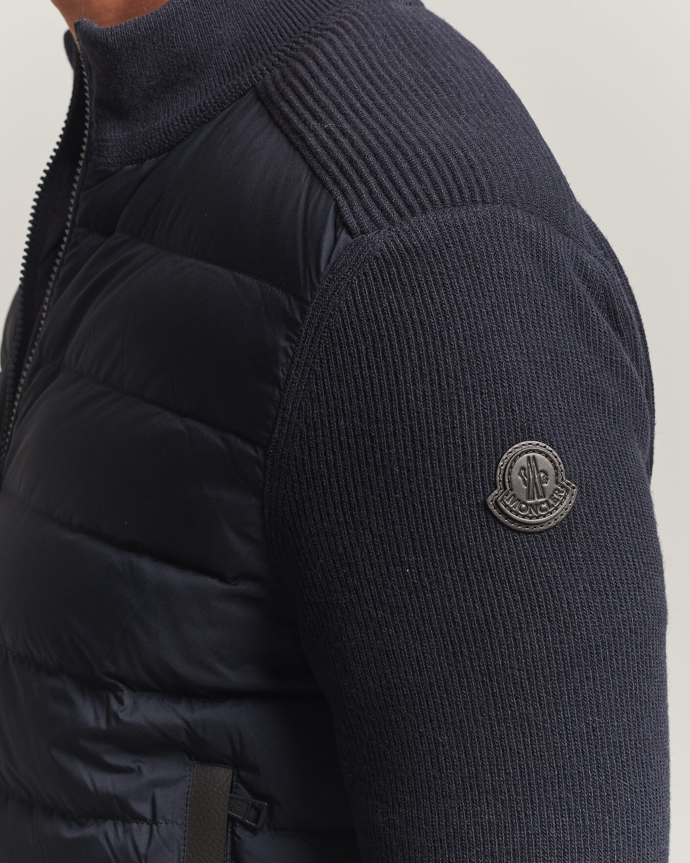 Hombres | Abrigos y chaquetas | Moncler | Wool/Cashmere Hybrid Jacket Navy