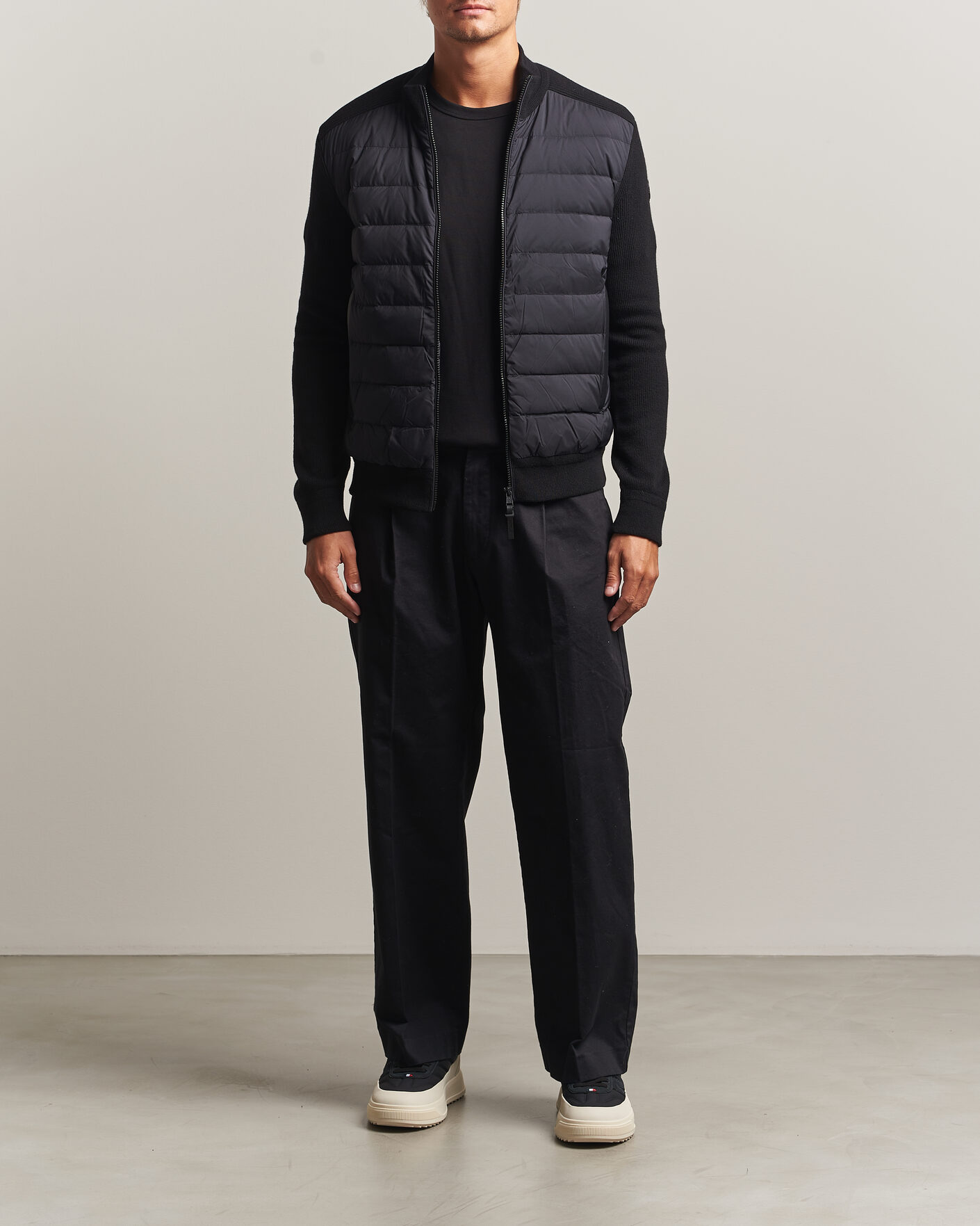 Hombres | Abrigos y chaquetas | Moncler | Wool/Cashmere Hybrid Jacket Black