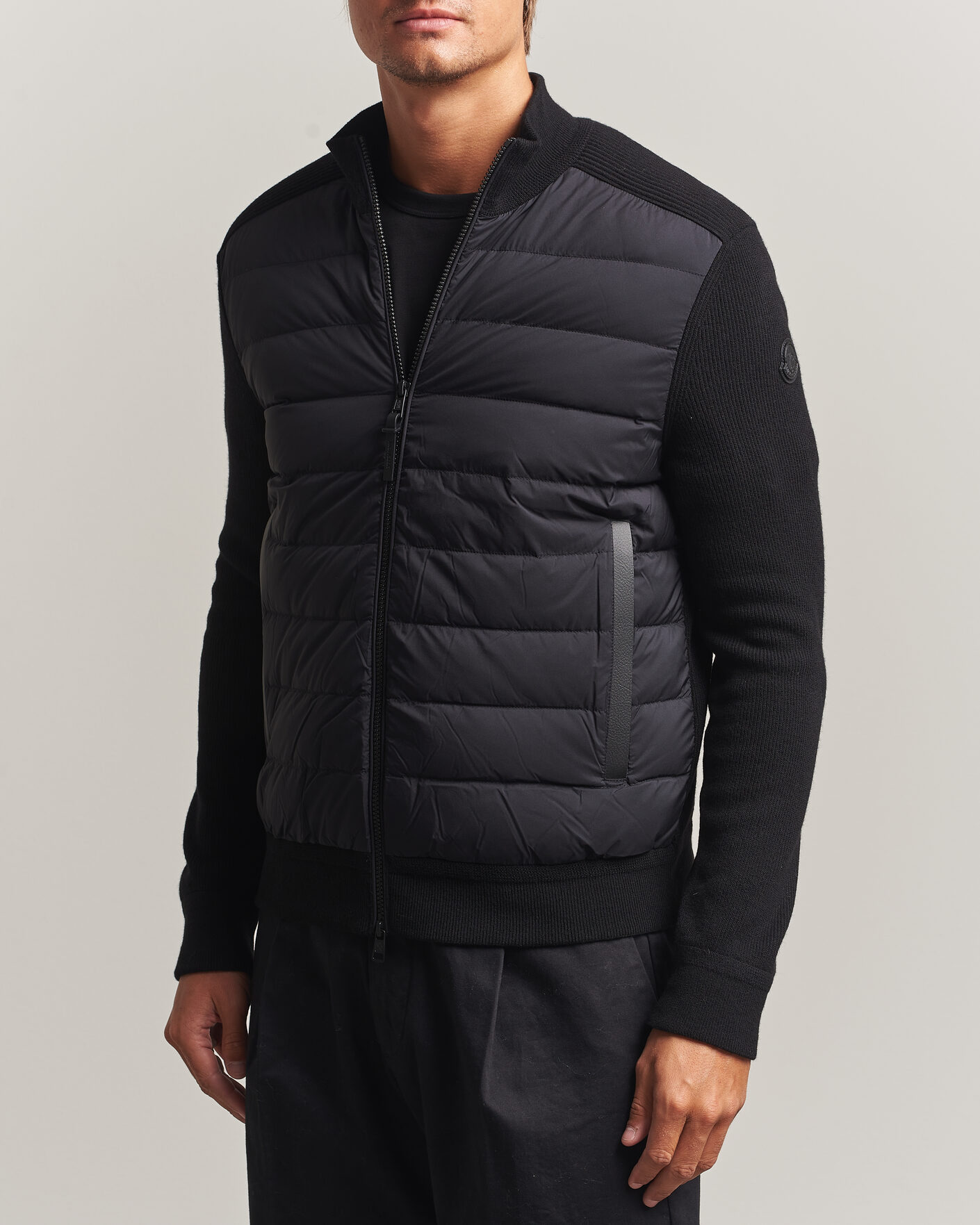 Hombres | Abrigos y chaquetas | Moncler | Wool/Cashmere Hybrid Jacket Black