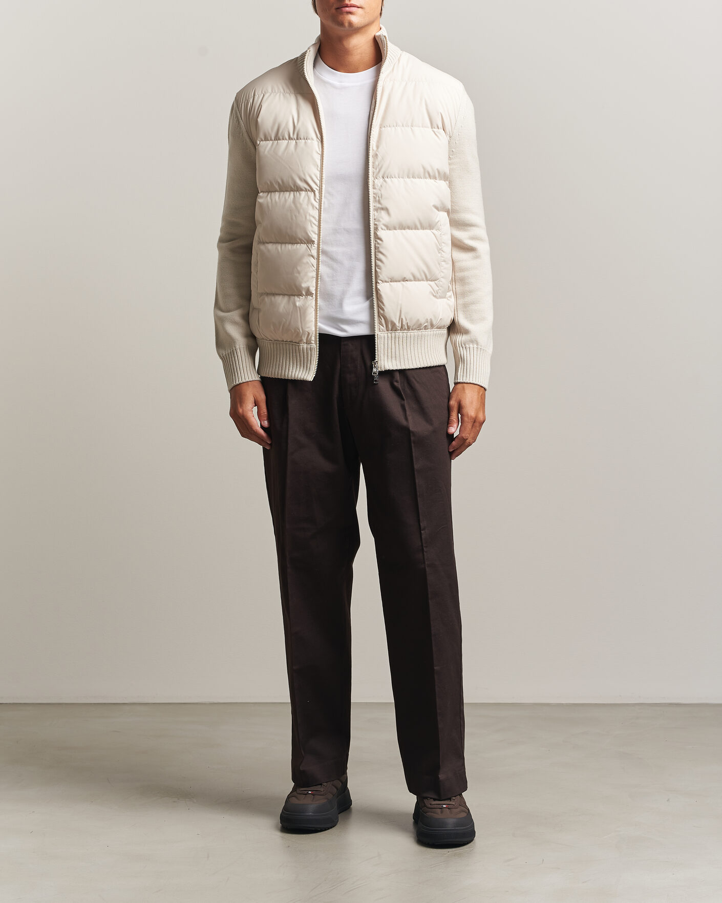 Hombres | Abrigos y chaquetas | Moncler | Padded Hybrid Jacket Grey
