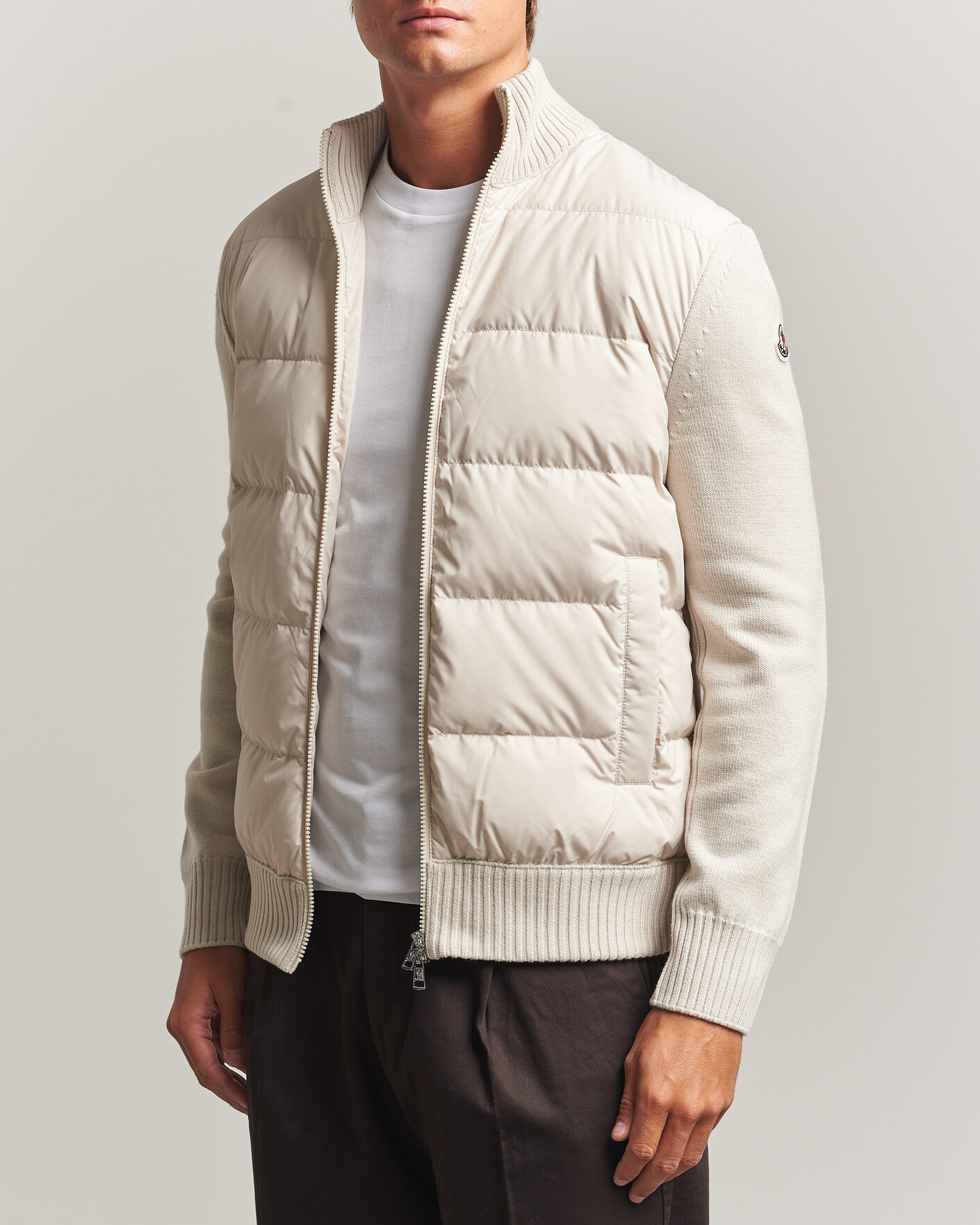 Hombres | Abrigos y chaquetas | Moncler | Padded Hybrid Jacket Grey