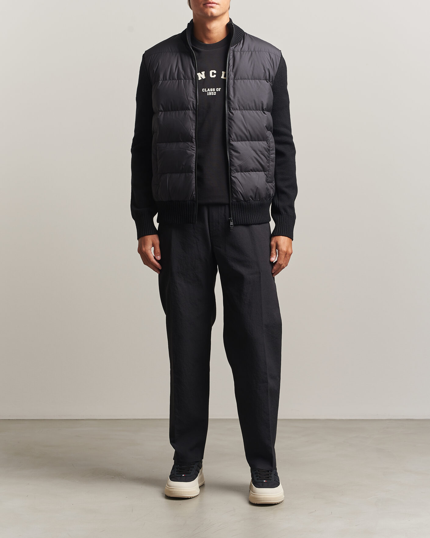Hombres | Abrigos y chaquetas | Moncler | Padded Hybrid Jacket Black