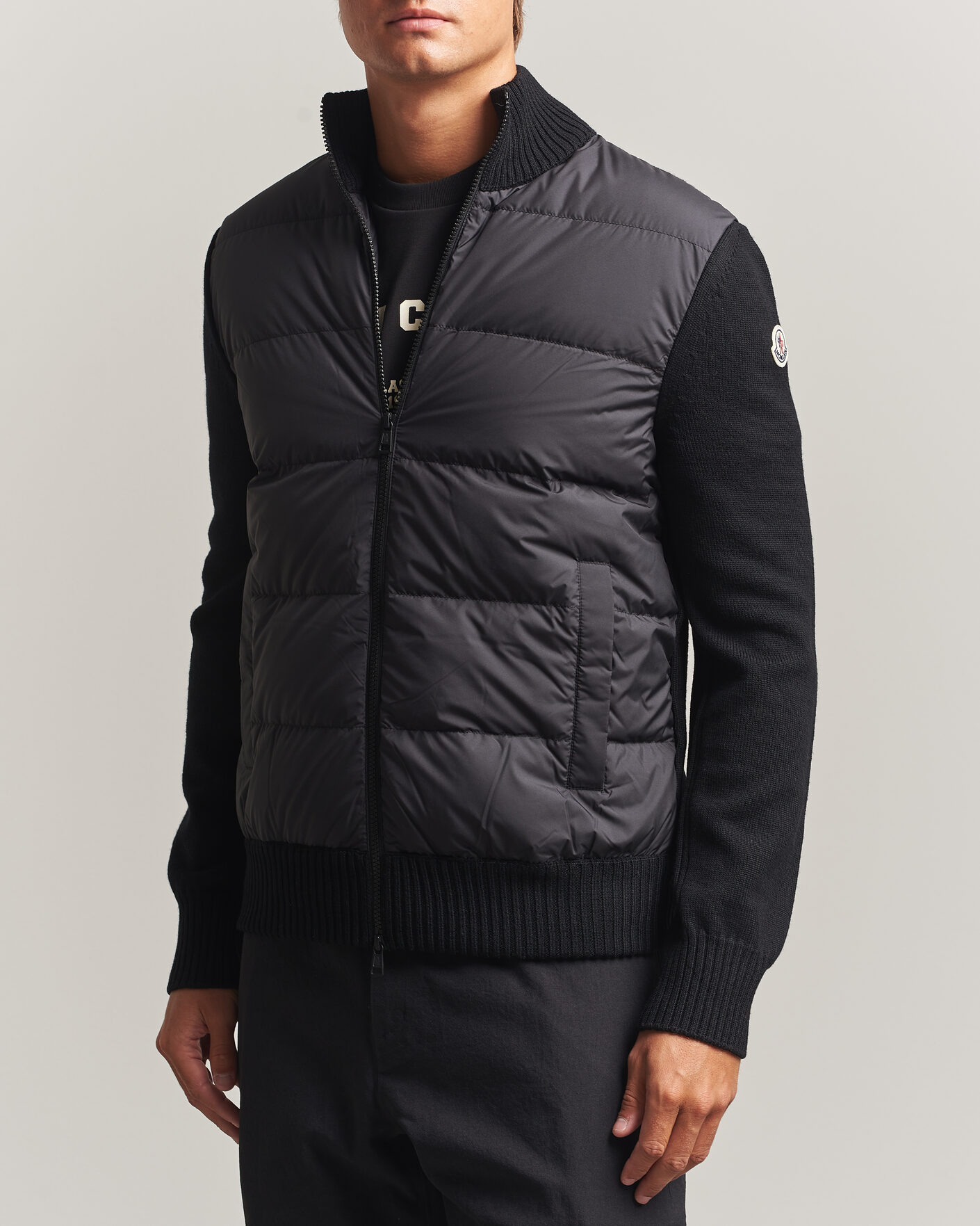 Hombres | Abrigos y chaquetas | Moncler | Padded Hybrid Jacket Black