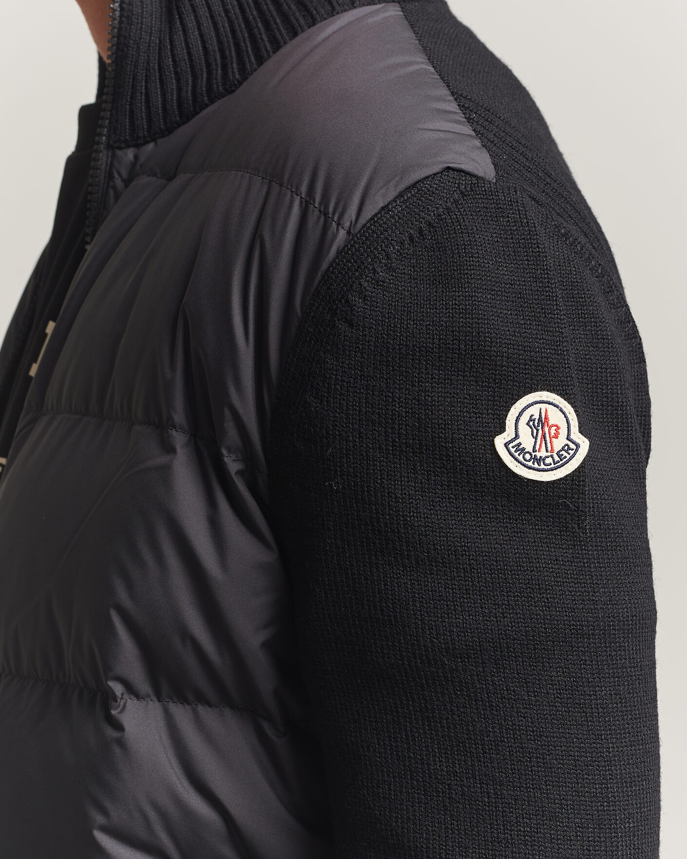 Hombres | Abrigos y chaquetas | Moncler | Padded Hybrid Jacket Black
