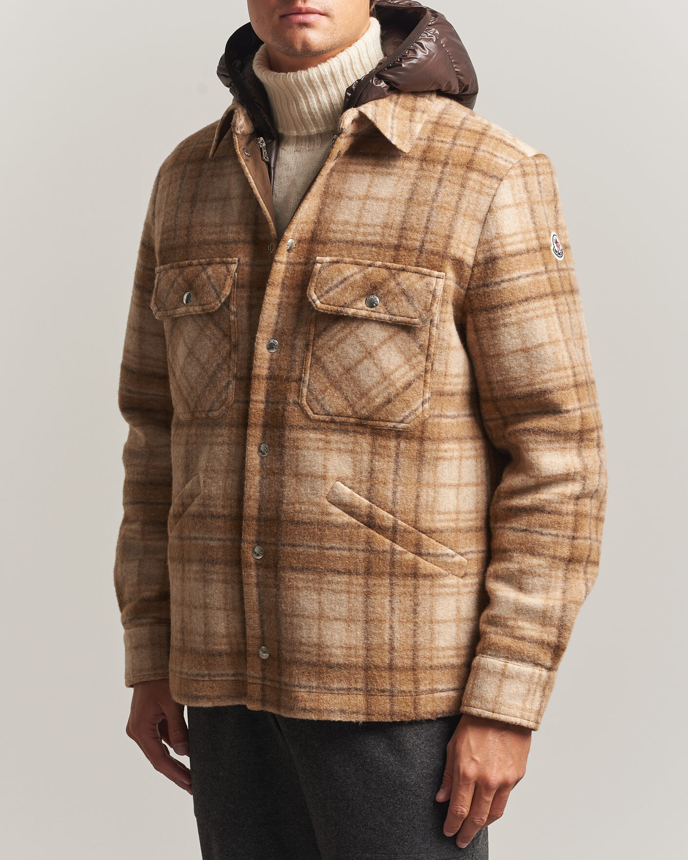 Hombres | Abrigos y chaquetas | Moncler | Nyvalin Shirt Jacket Brown Check