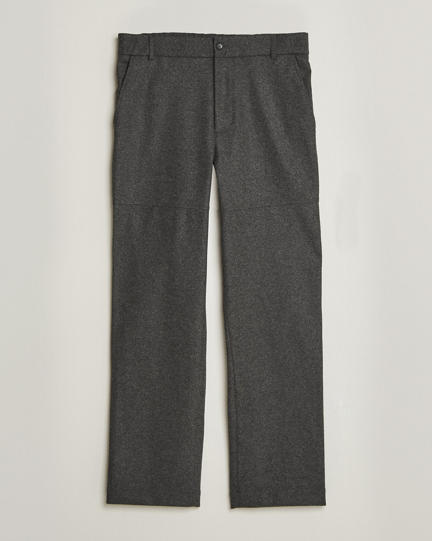 Hombres | Pantalones | Moncler | Flannel Trousers Charcoal