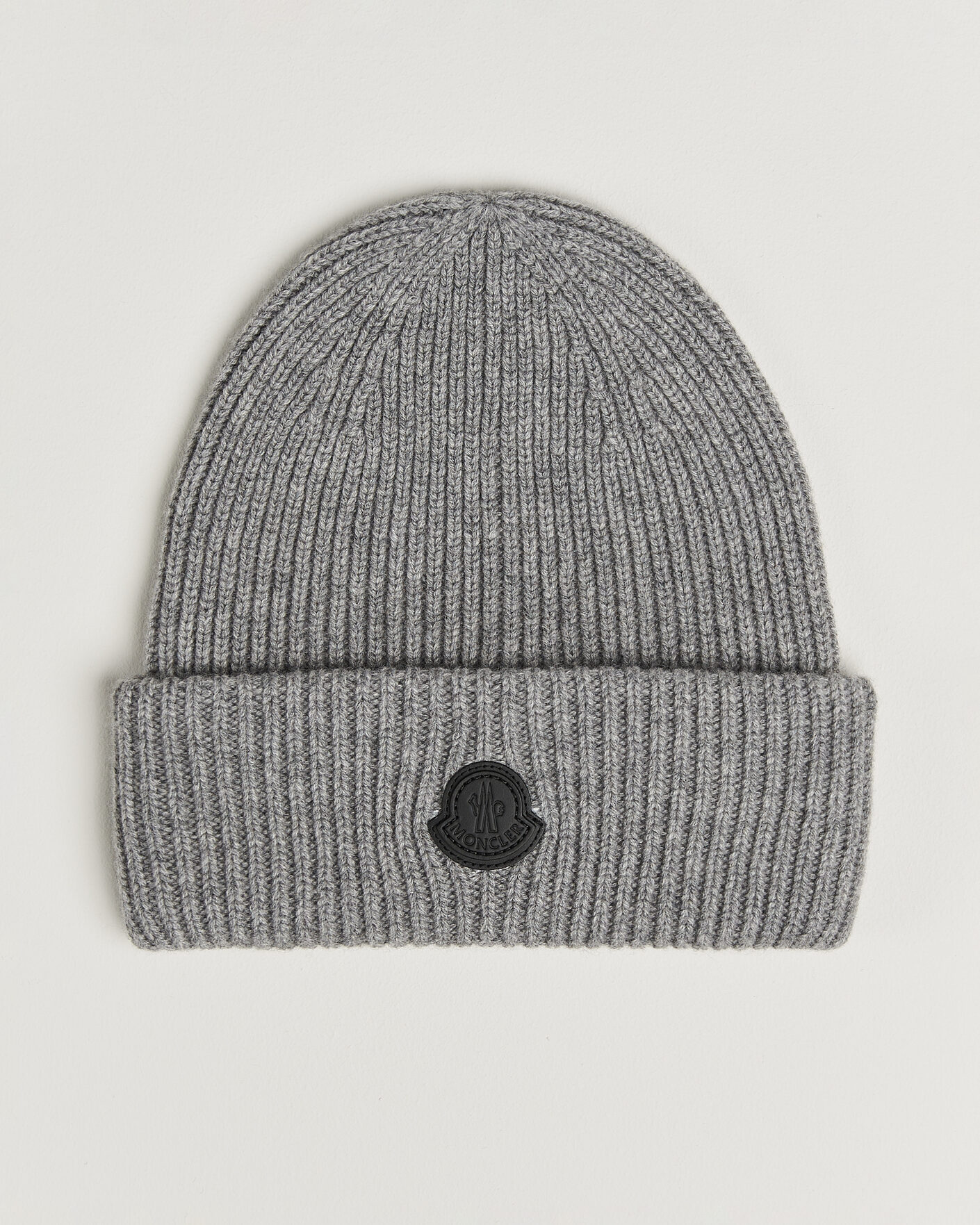 Hombres | Gorros | Moncler | Rib Cashmere Beanie Grey