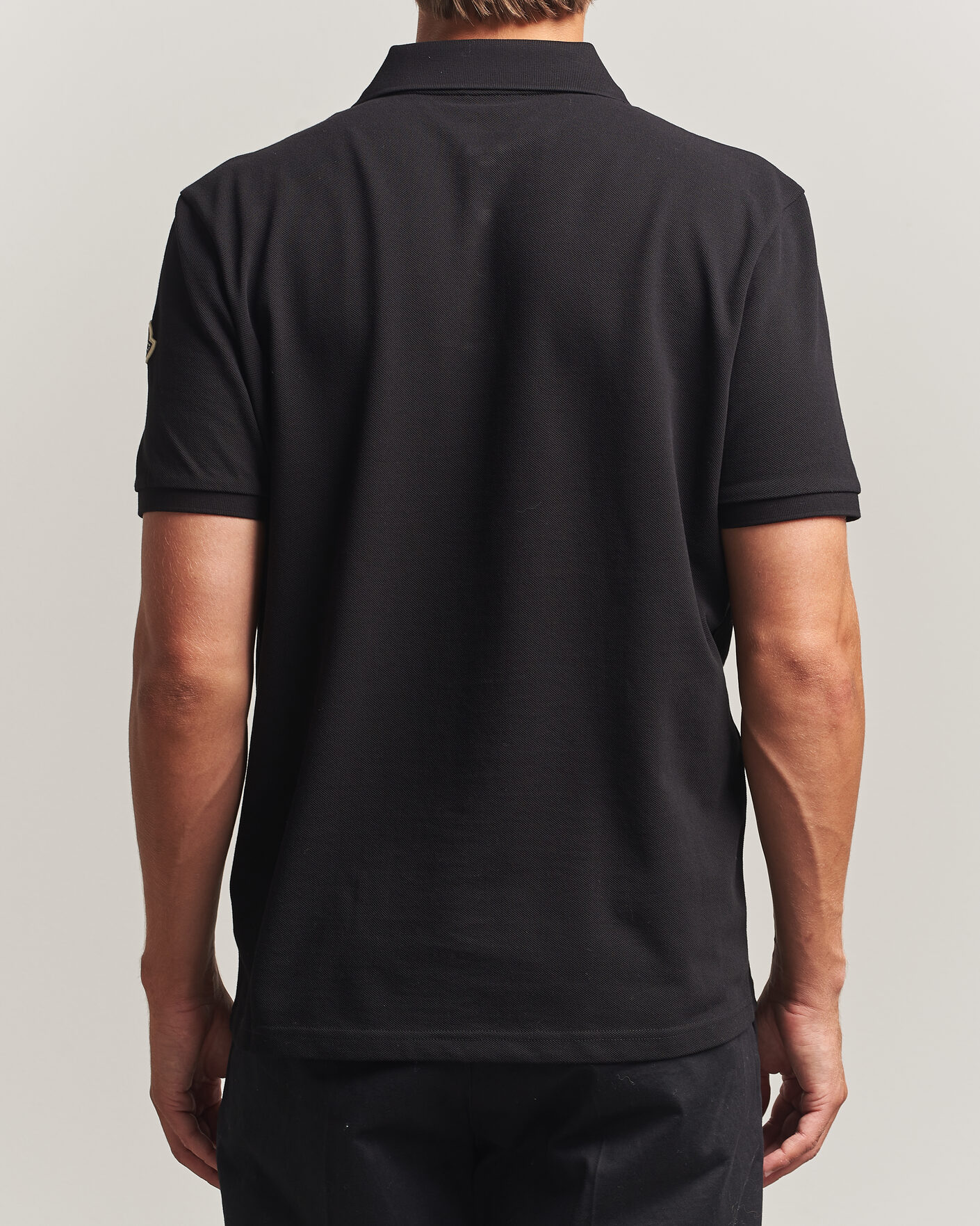 Hombres | Polos | Moncler | Short Sleeve Polo Black