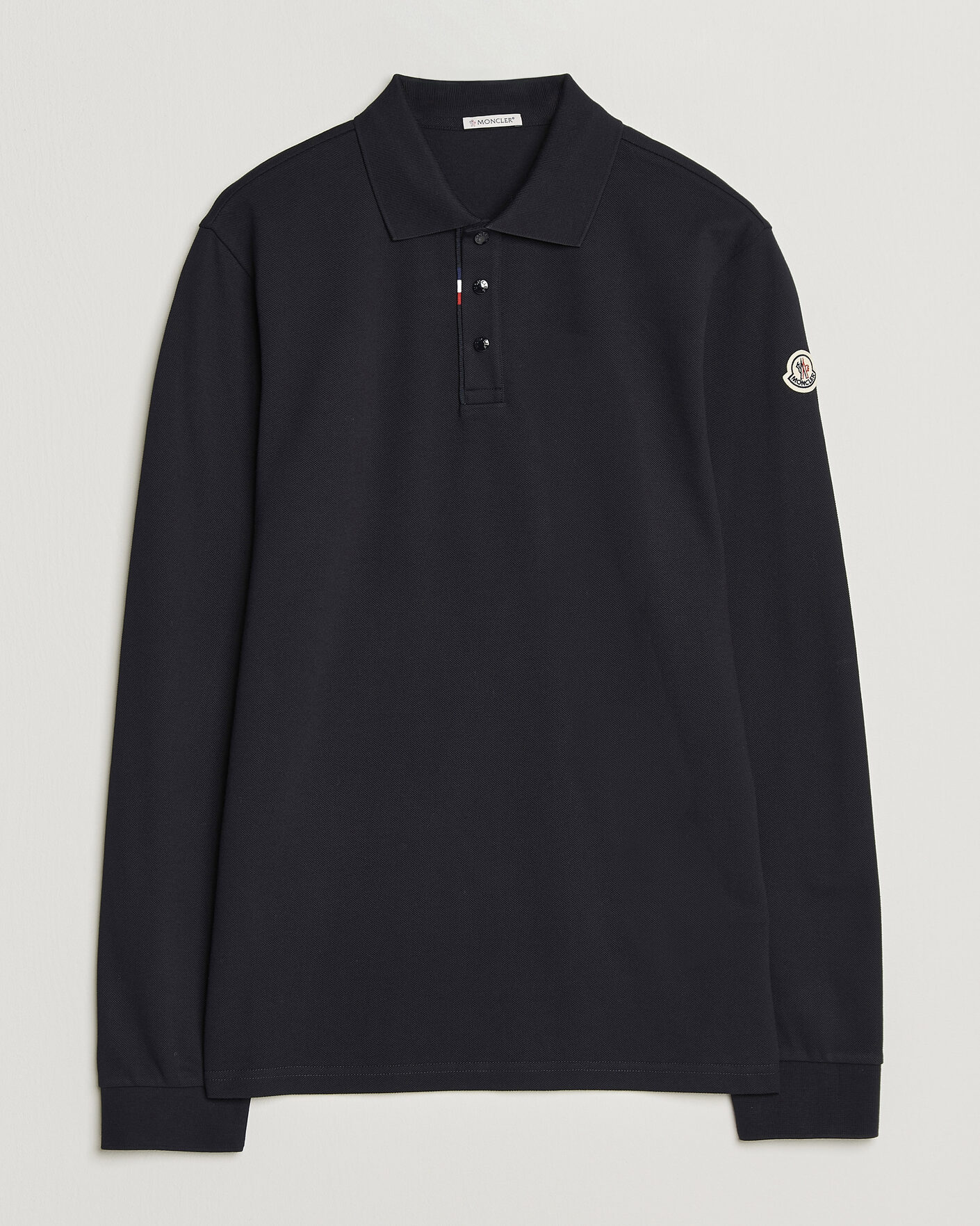 Hombres | Polos | Moncler | Long Sleeve Polo Navy