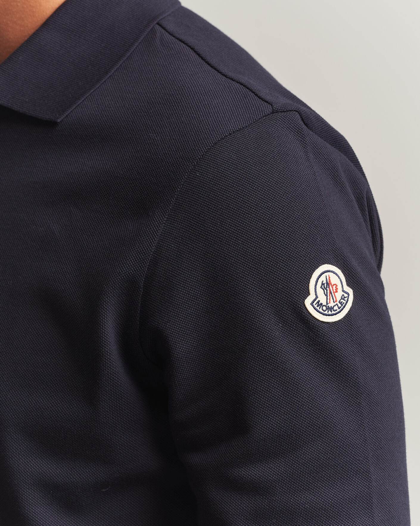 Hombres | Polos | Moncler | Long Sleeve Polo Navy