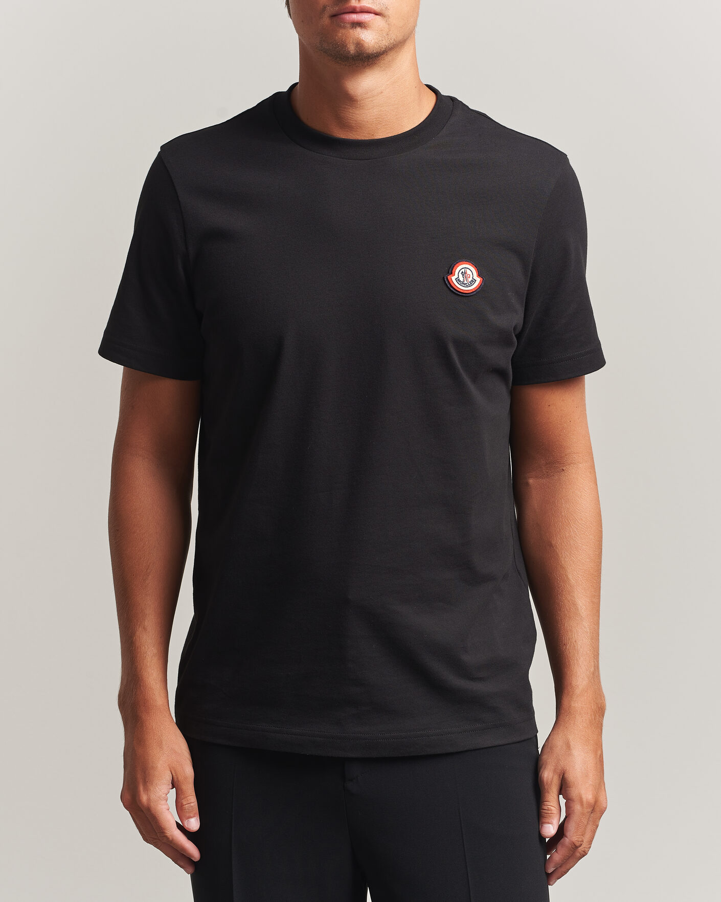 Hombres | Camisetas | Moncler | Logo T-Shirt Black