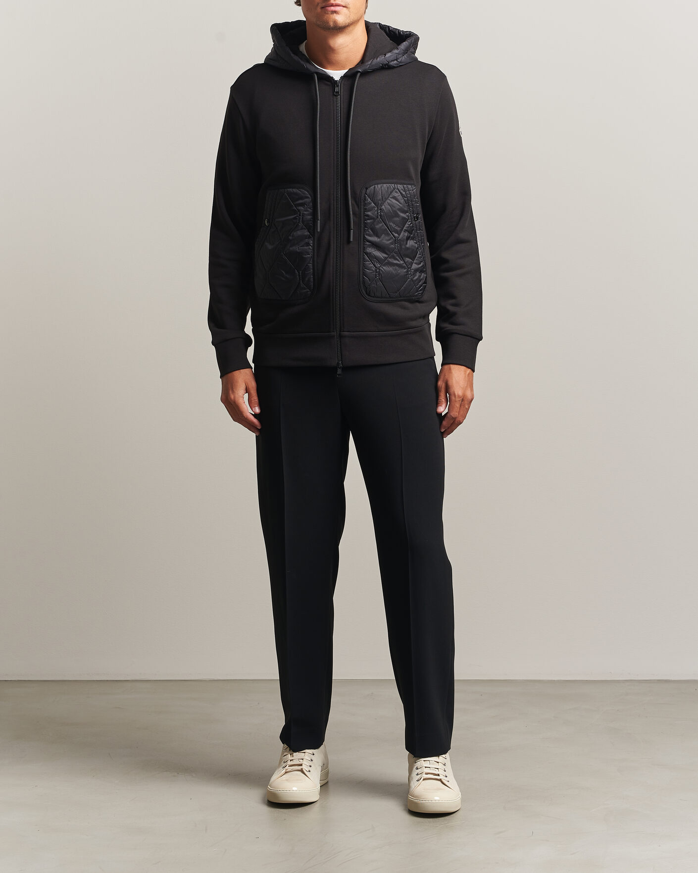 Hombres | Jerséis y prendas de punto | Moncler | Full Zip Hoodie Black