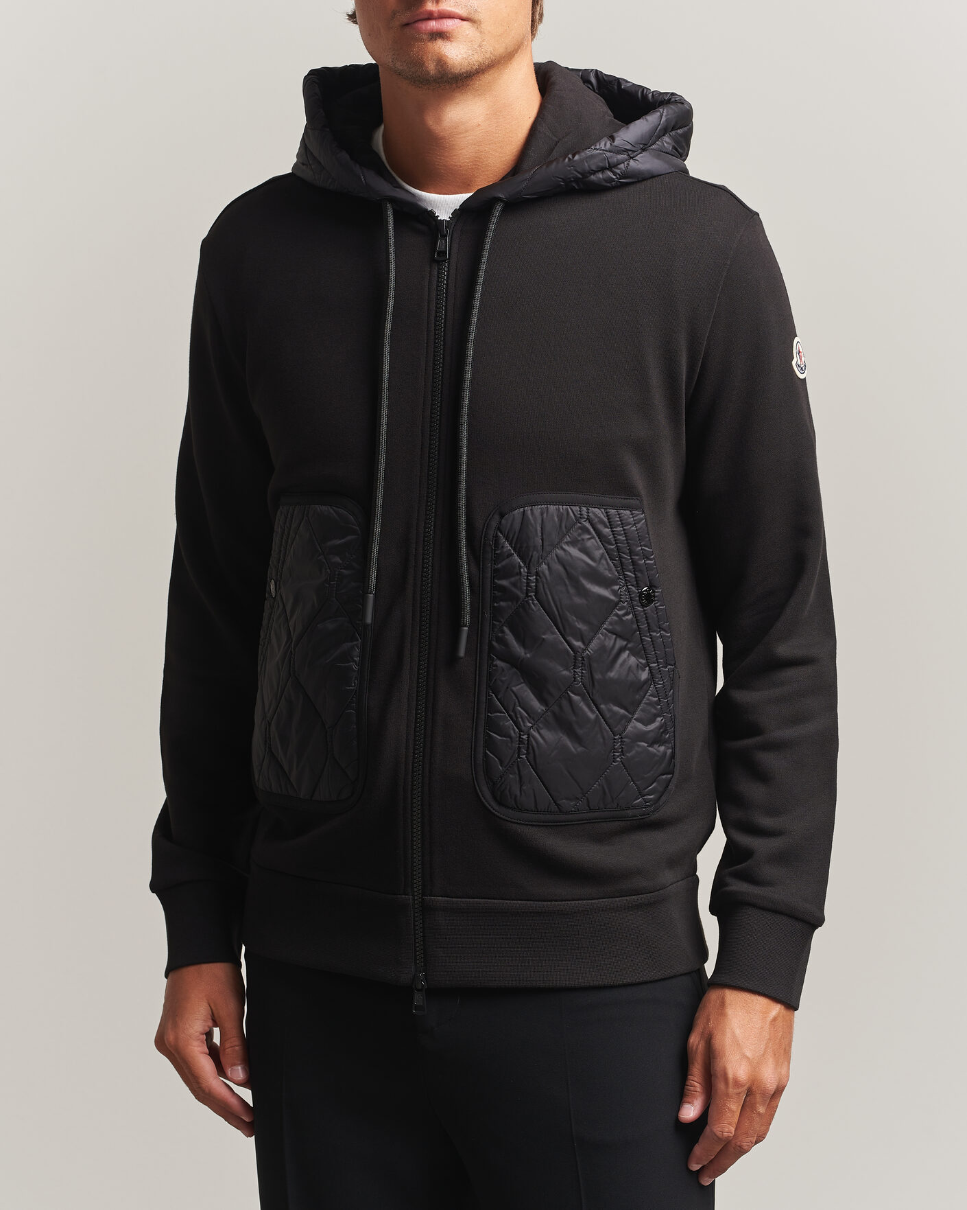 Hombres | Jerséis y prendas de punto | Moncler | Full Zip Hoodie Black