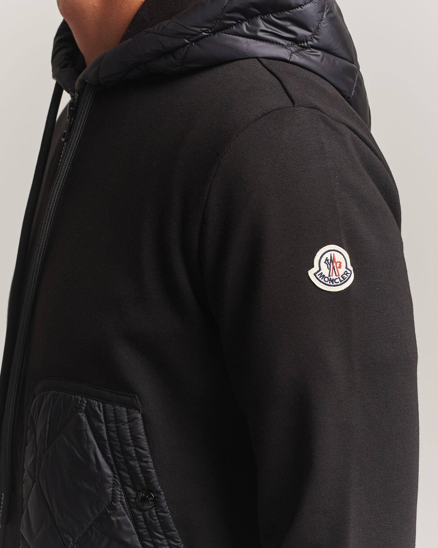 Hombres | Jerséis y prendas de punto | Moncler | Full Zip Hoodie Black