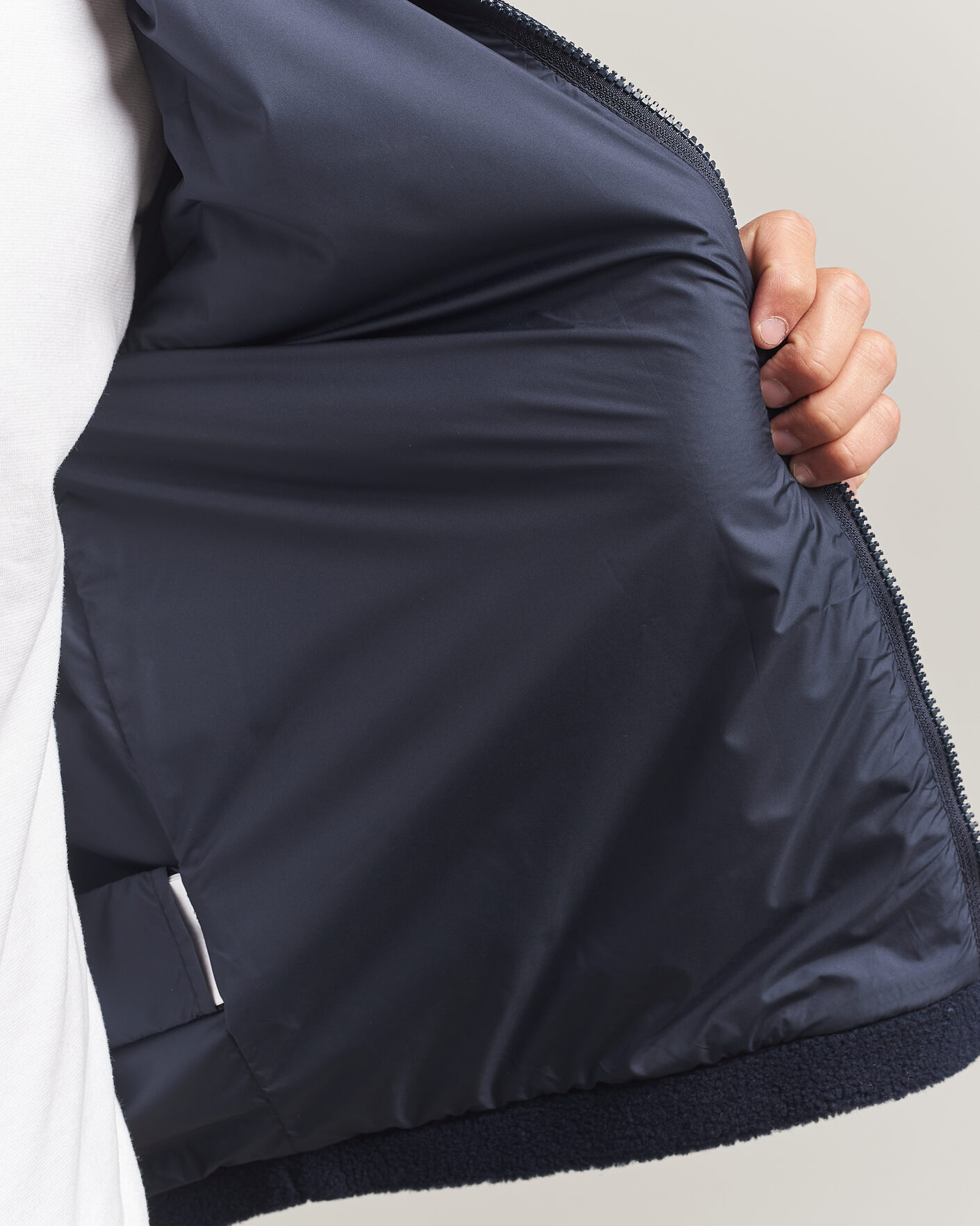 Hombres | Jerséis y prendas de punto | Moncler | Full Zip Fleece Navy