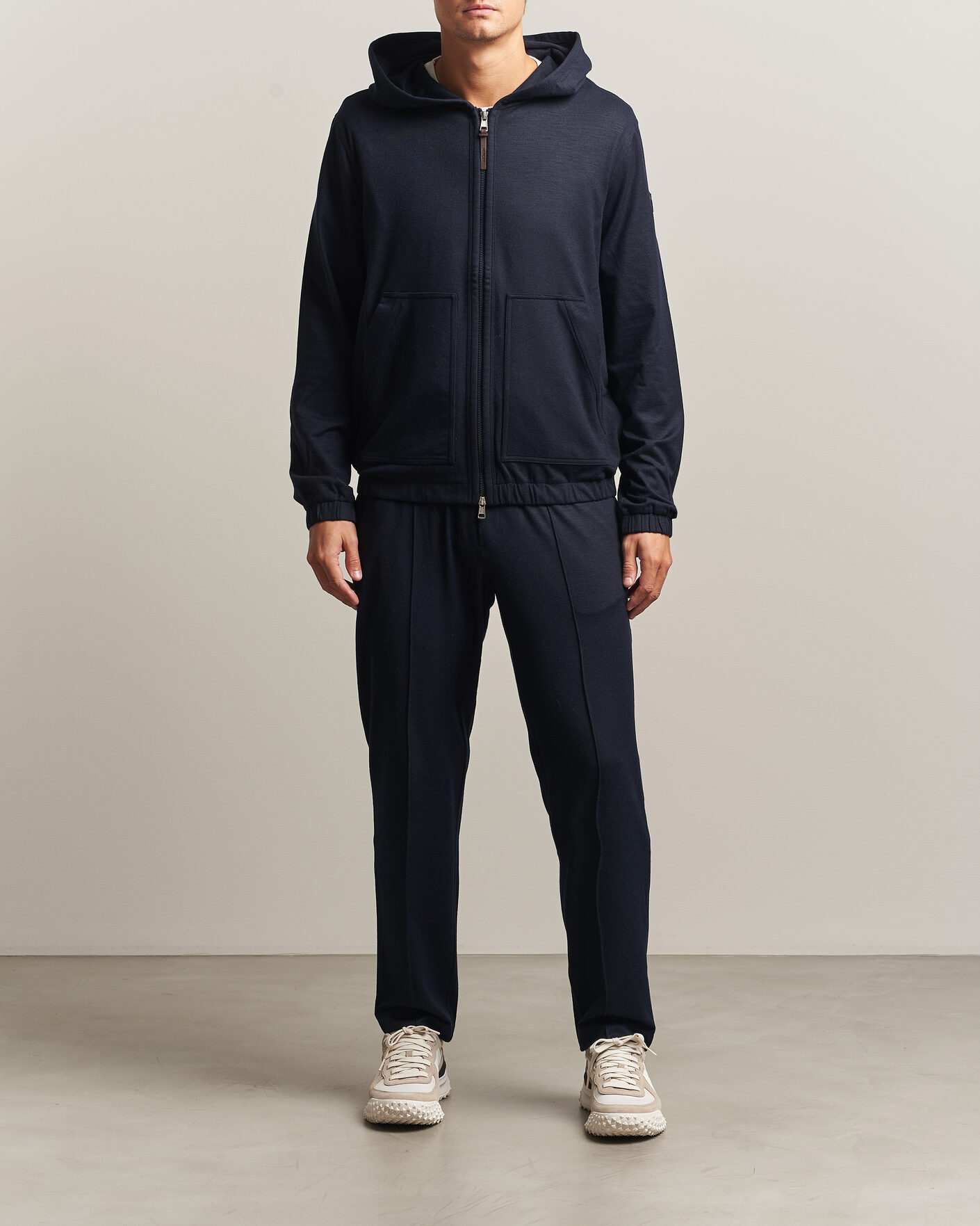 Hombres | Pantalones | Moncler | Flannel Joggers Navy
