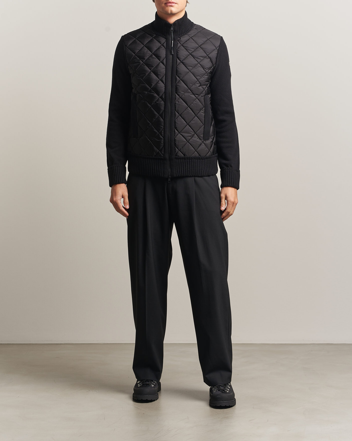 Hombres | Abrigos y chaquetas | Moncler | Quilted Hybrid Jacket Black