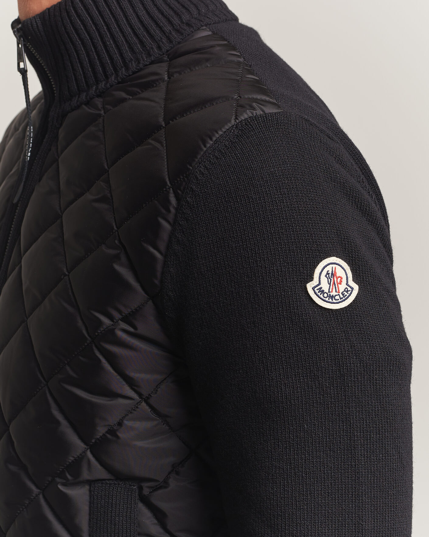 Hombres | Abrigos y chaquetas | Moncler | Quilted Hybrid Jacket Black