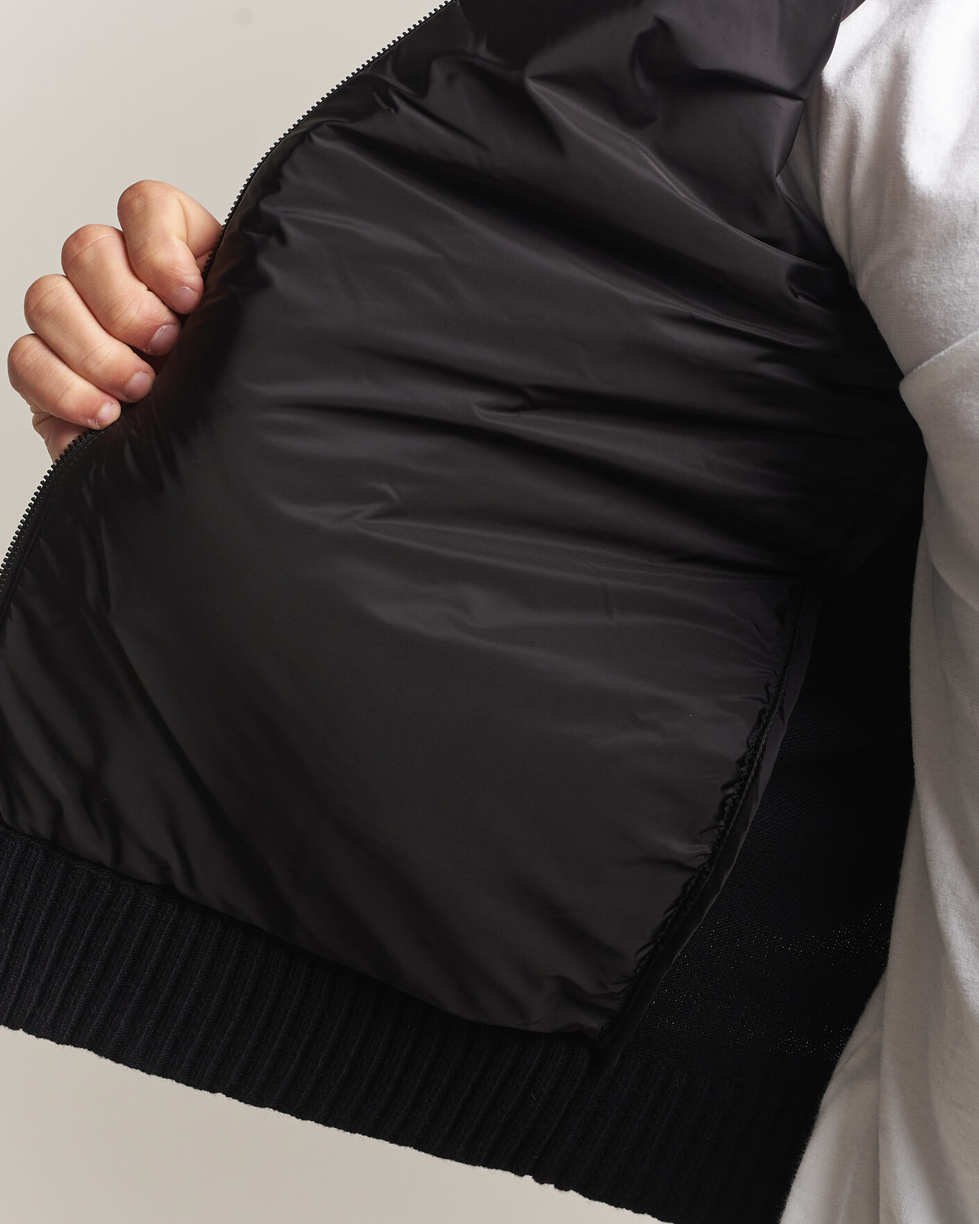 Hombres | Abrigos y chaquetas | Moncler | Quilted Hybrid Jacket Black