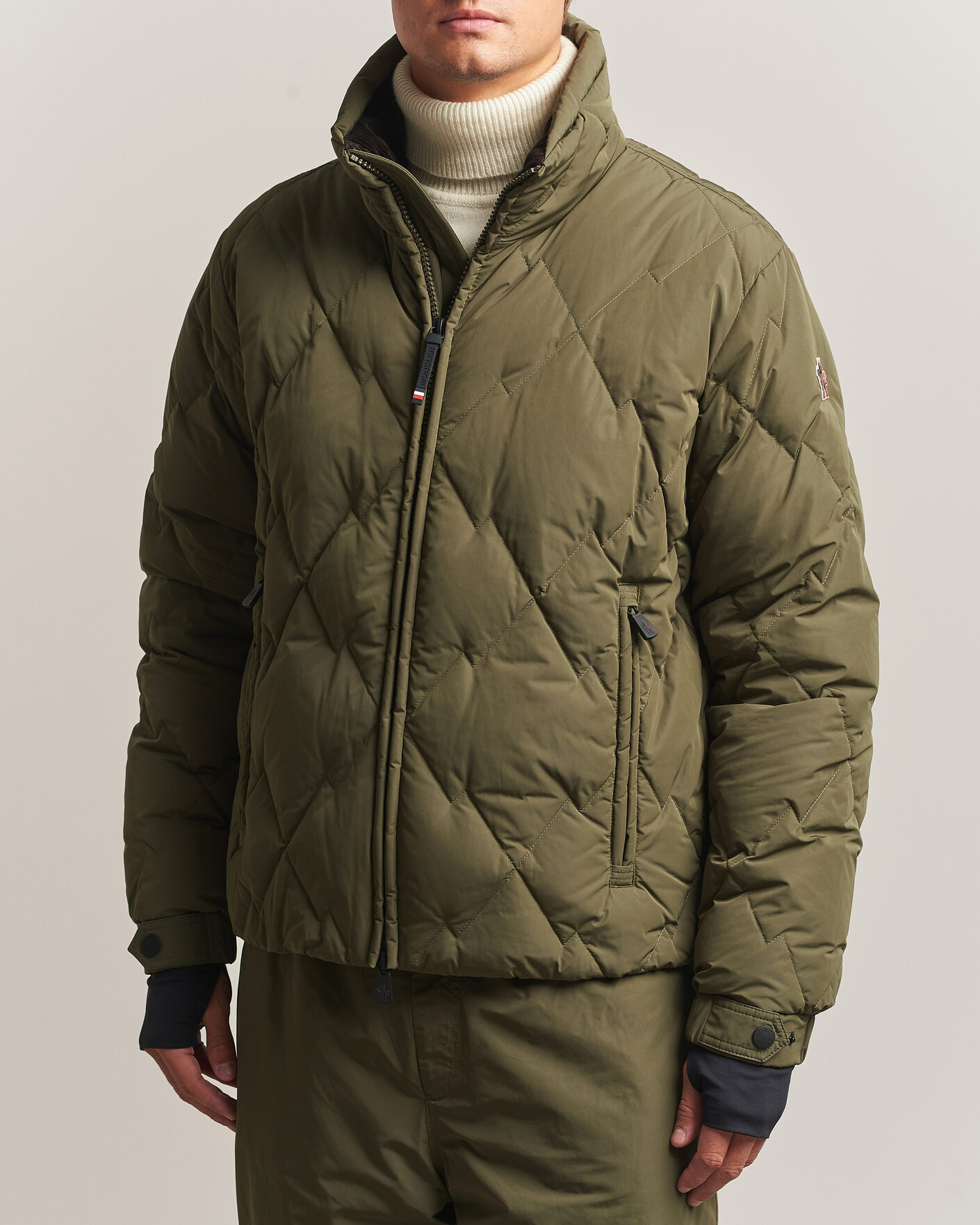 Hombres | Abrigos y chaquetas | Moncler Grenoble | Bramas Quilted Jacket Olive