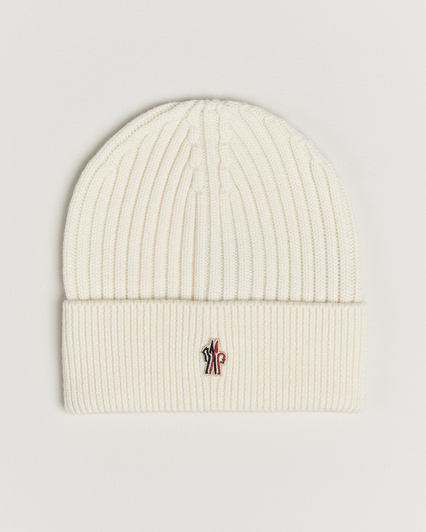 Hombres | Gorros | Moncler Grenoble | Rib Wool Beanie Off White
