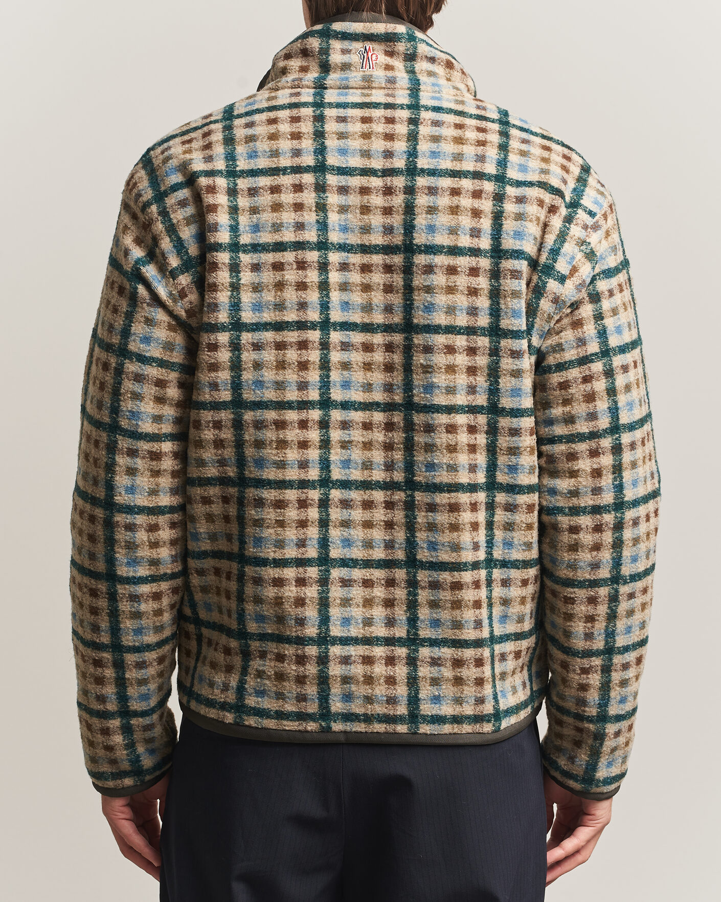 Hombres | Jerséis y prendas de punto | Moncler Grenoble | Sherpa Zip Cardigan Beige/Green