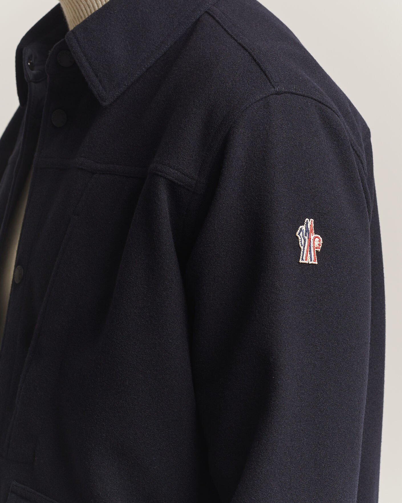 Hombres | Abrigos y chaquetas | Moncler Grenoble | Brushed Shirt Jacket Navy