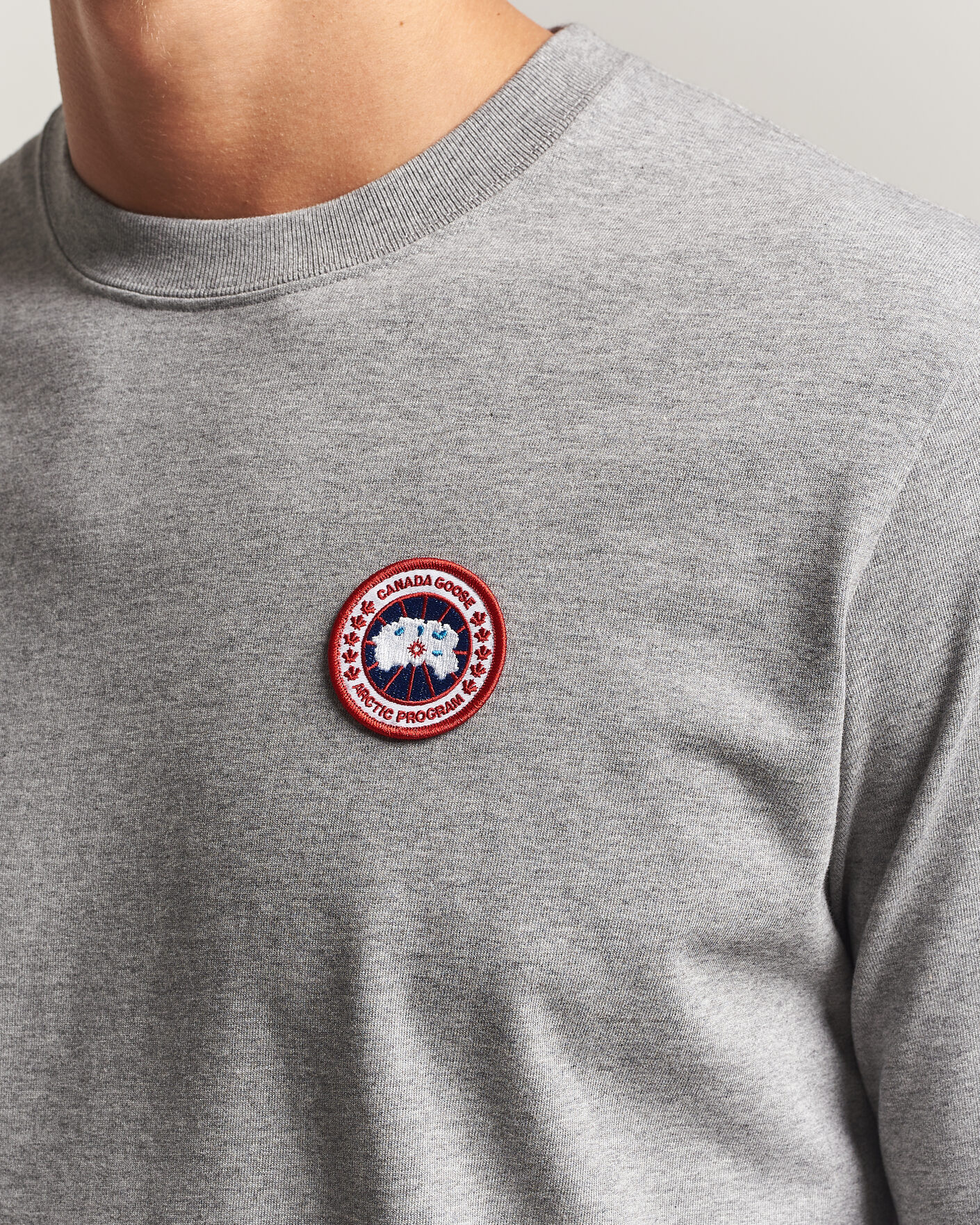 Hombres | Camisetas | Canada Goose | Vantage Long Sleeve T-Shirt Stone Heather