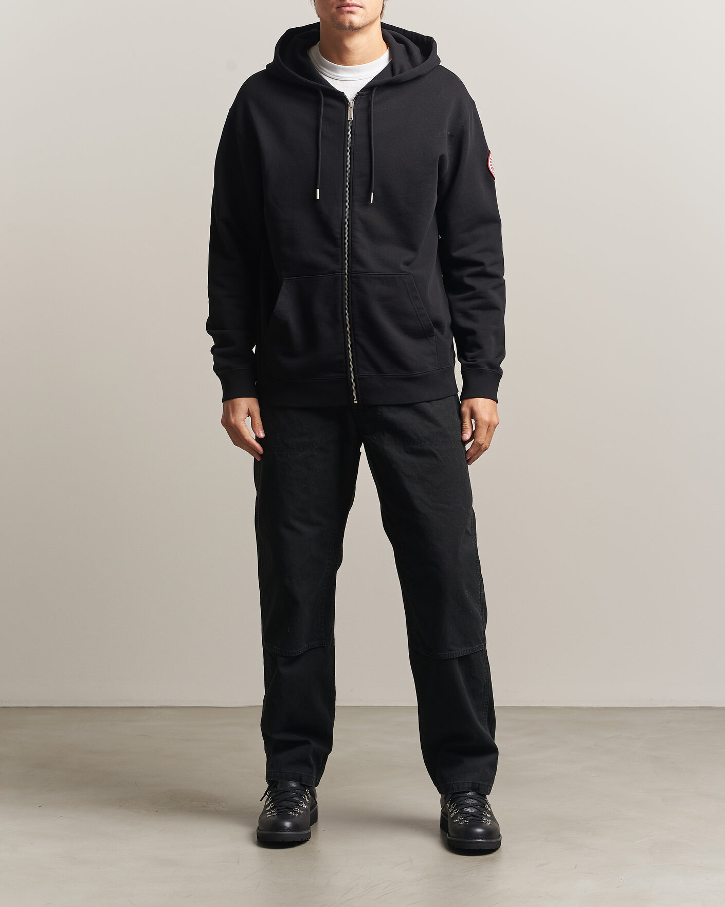 Hombres | Jerséis y prendas de punto | Canada Goose | Loon Full Zip Hoodie Black