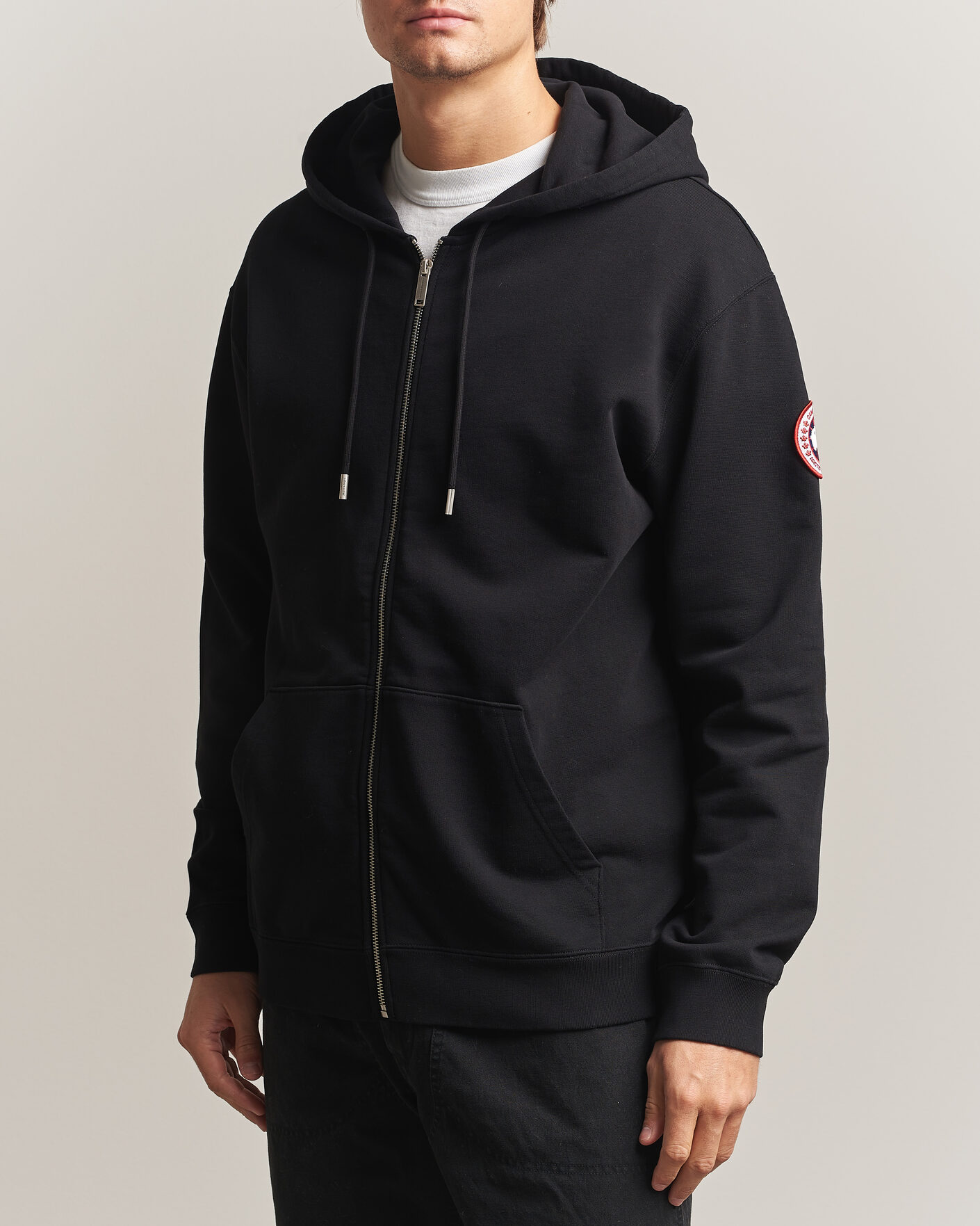 Hombres | Jerséis y prendas de punto | Canada Goose | Loon Full Zip Hoodie Black