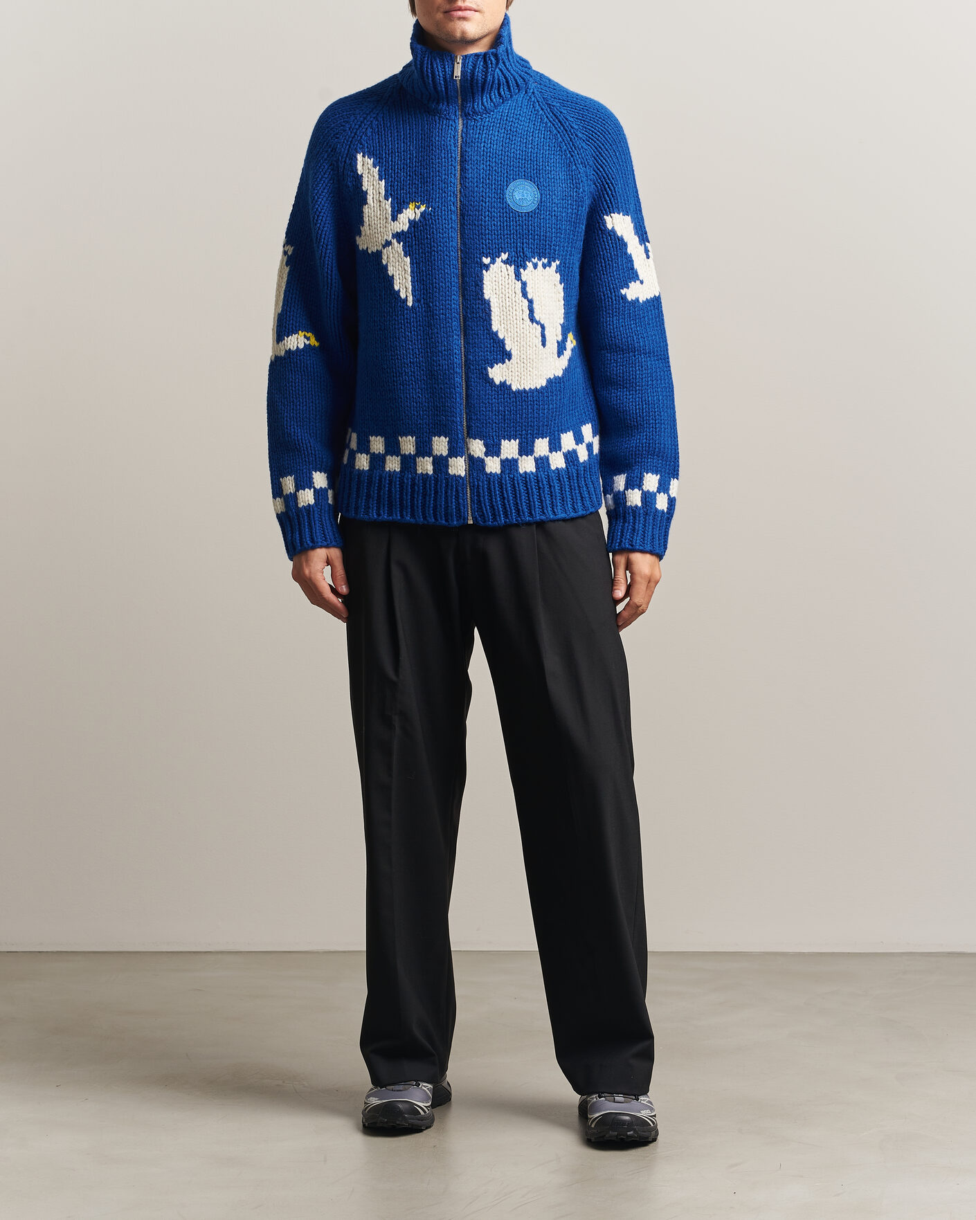 Hombres | Jerséis y prendas de punto | Canada Goose | Moisie Knit Jacket Arctic Goose