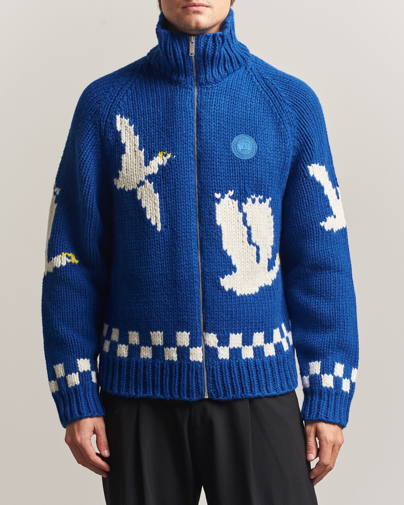 Hombres | Jerséis y prendas de punto | Canada Goose | Moisie Knit Jacket Arctic Goose