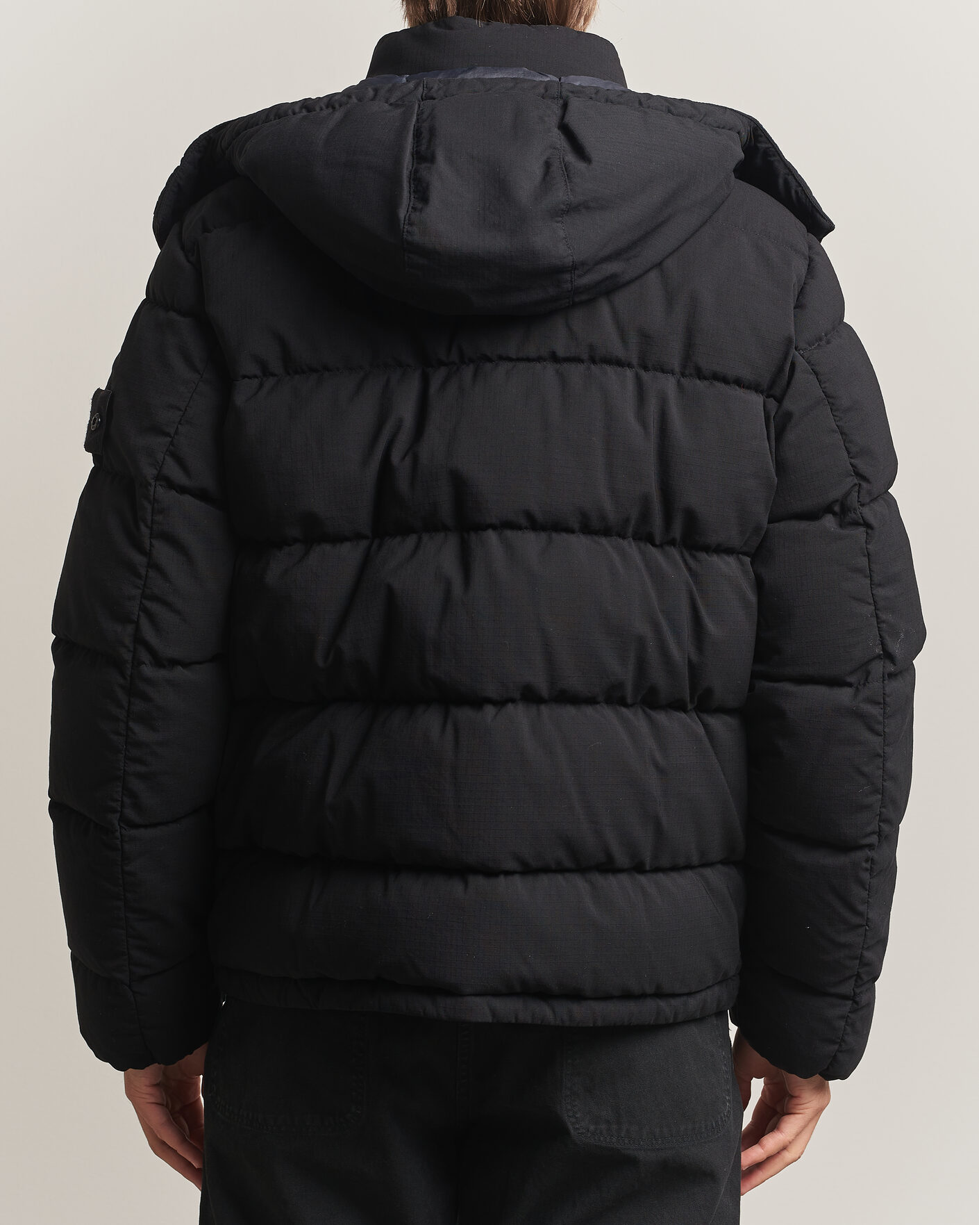 Hombres | Abrigos y chaquetas | Stone Island | Ghost Wool Ripstop Down Jacket Black